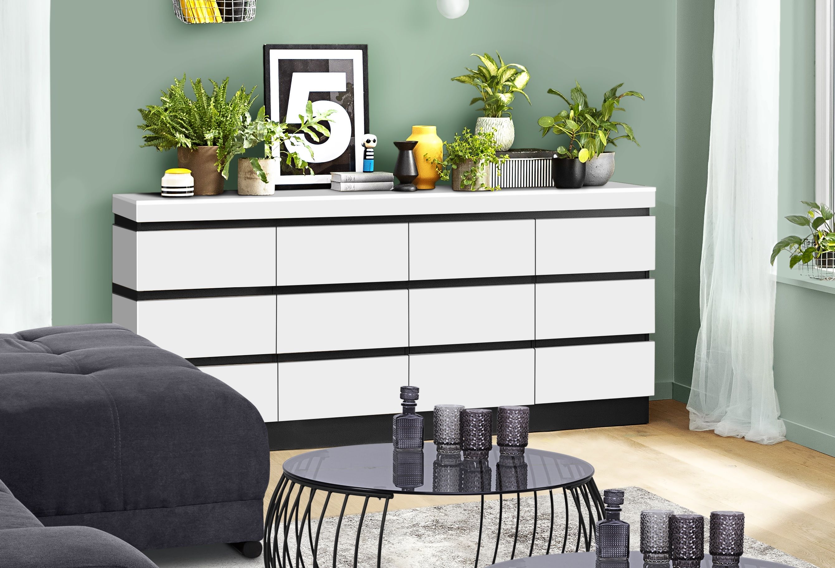 Sideboard ASMUS weiß