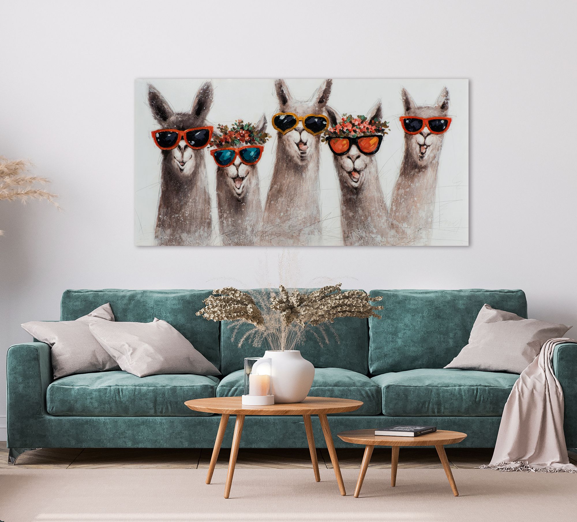 Keilrahmenbild TRENDIGE LAMAS