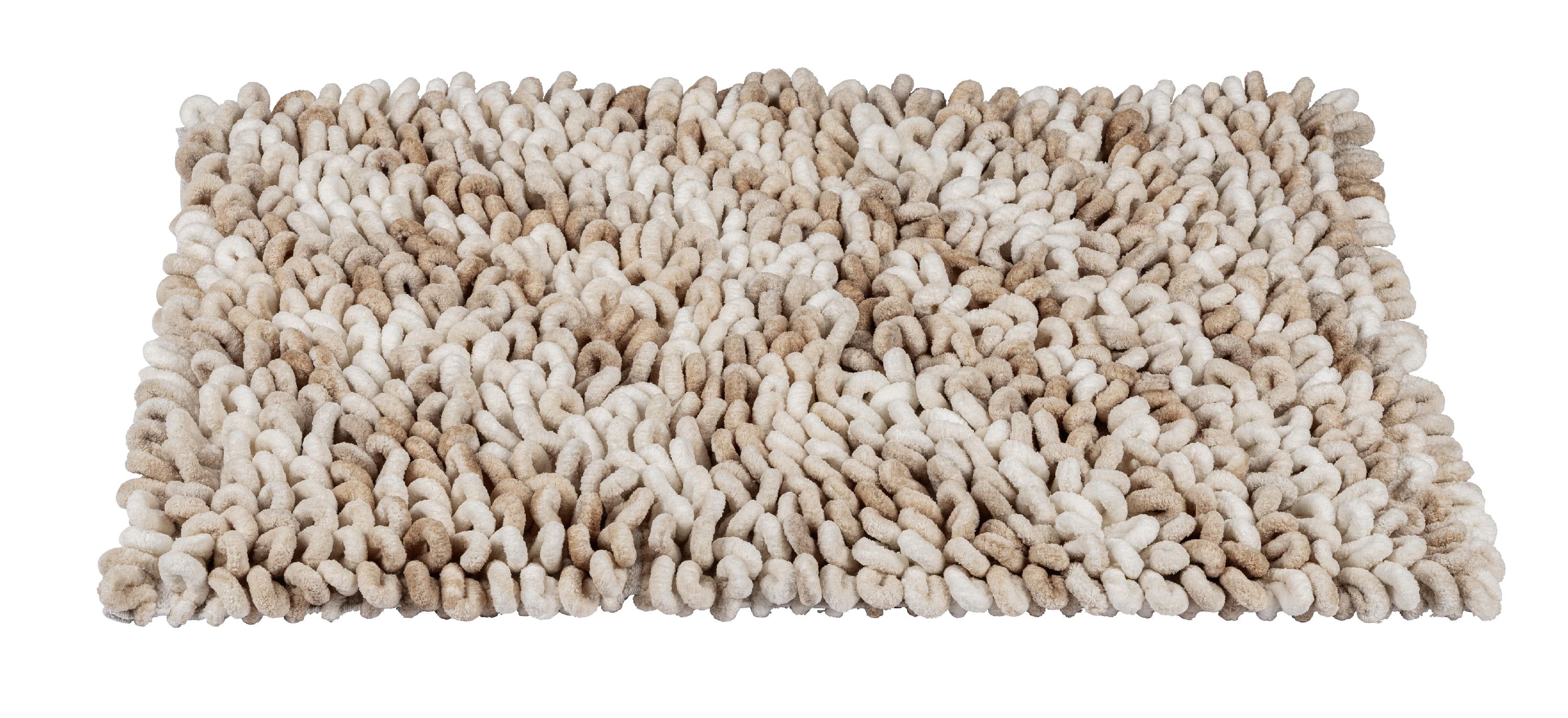 Badematte LERICI weiß-beige