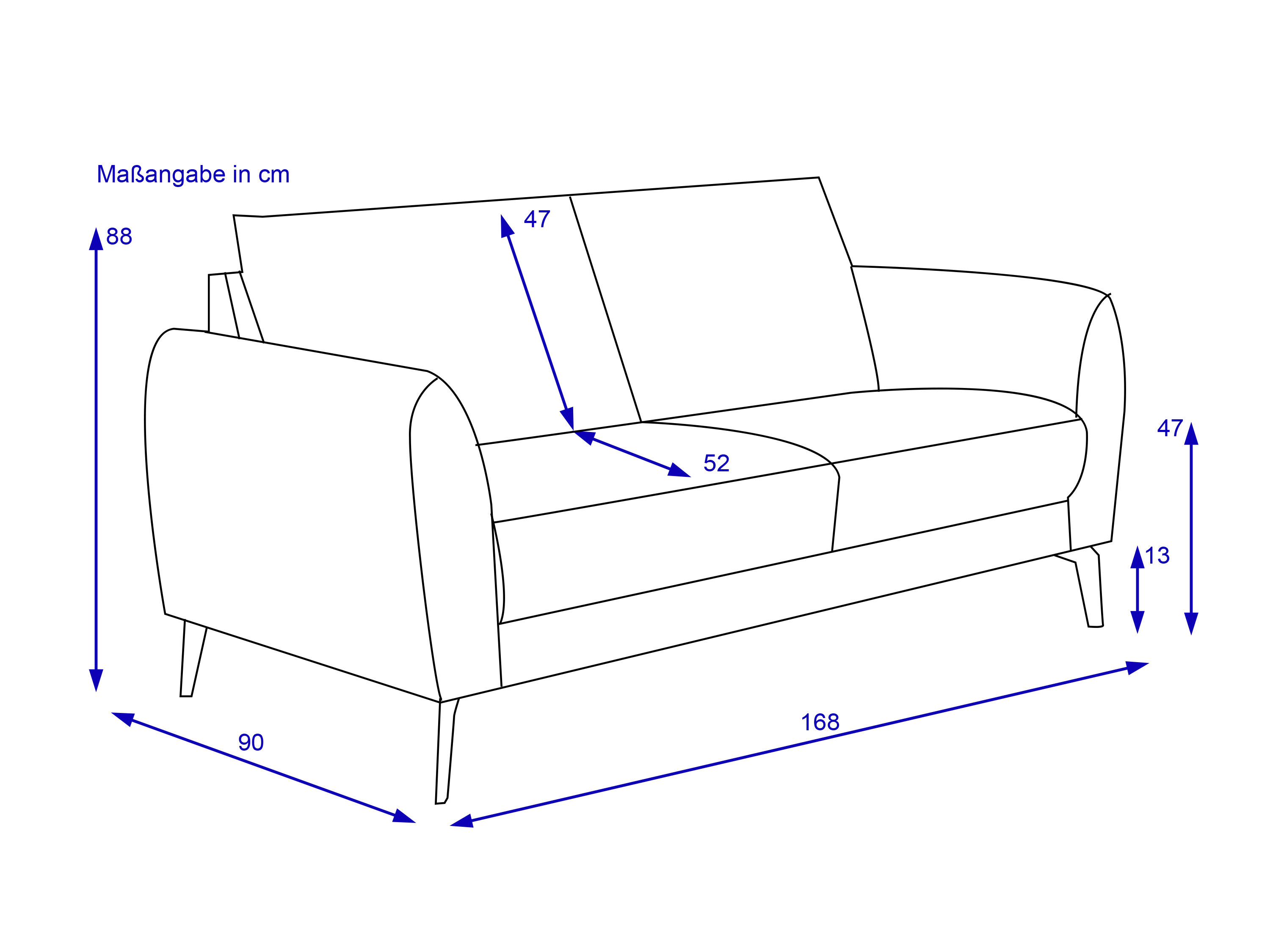 Sofa 2,5 Sitzer KALIA