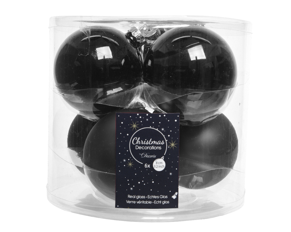 Weihnachtskugel-Box SCHWARZ
