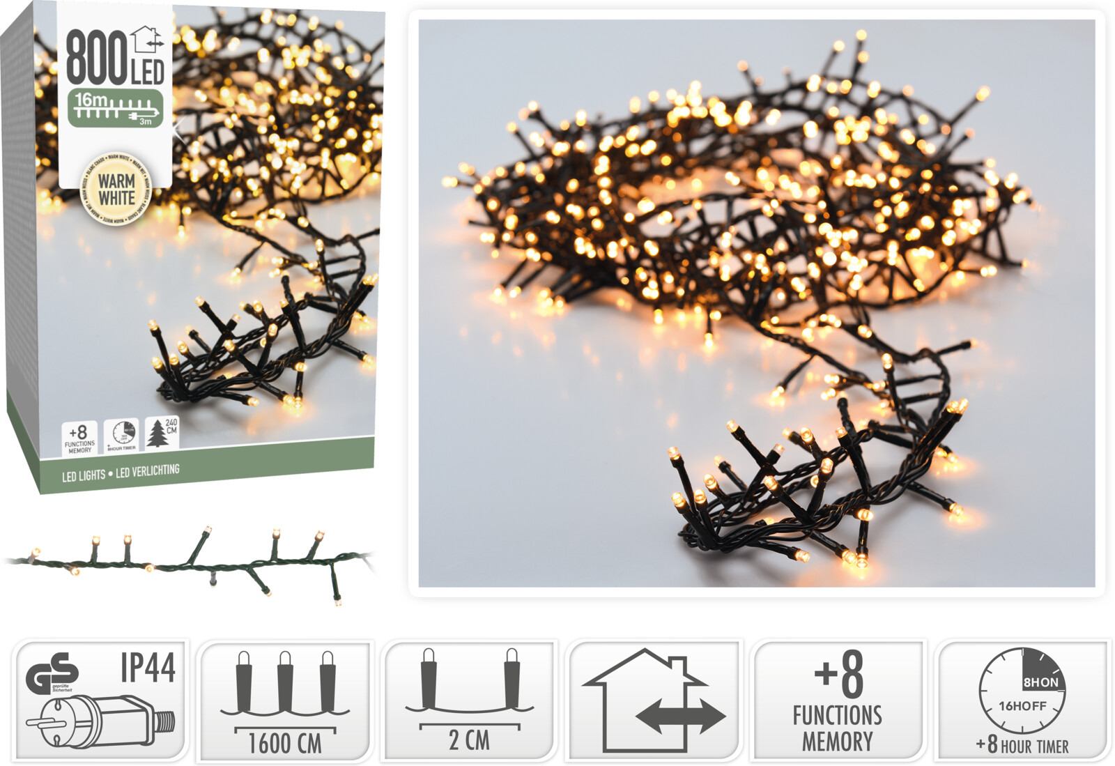 Lichterkette MICRO CLUSTER LED