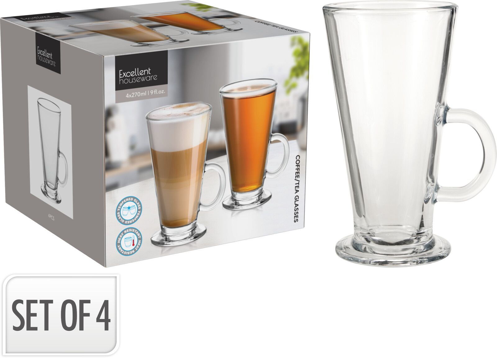 Kaffee-/Teegläser-Set CANELA