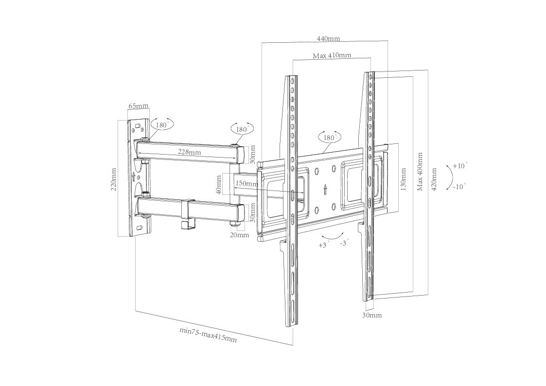 Wandhalterung B-SN 400