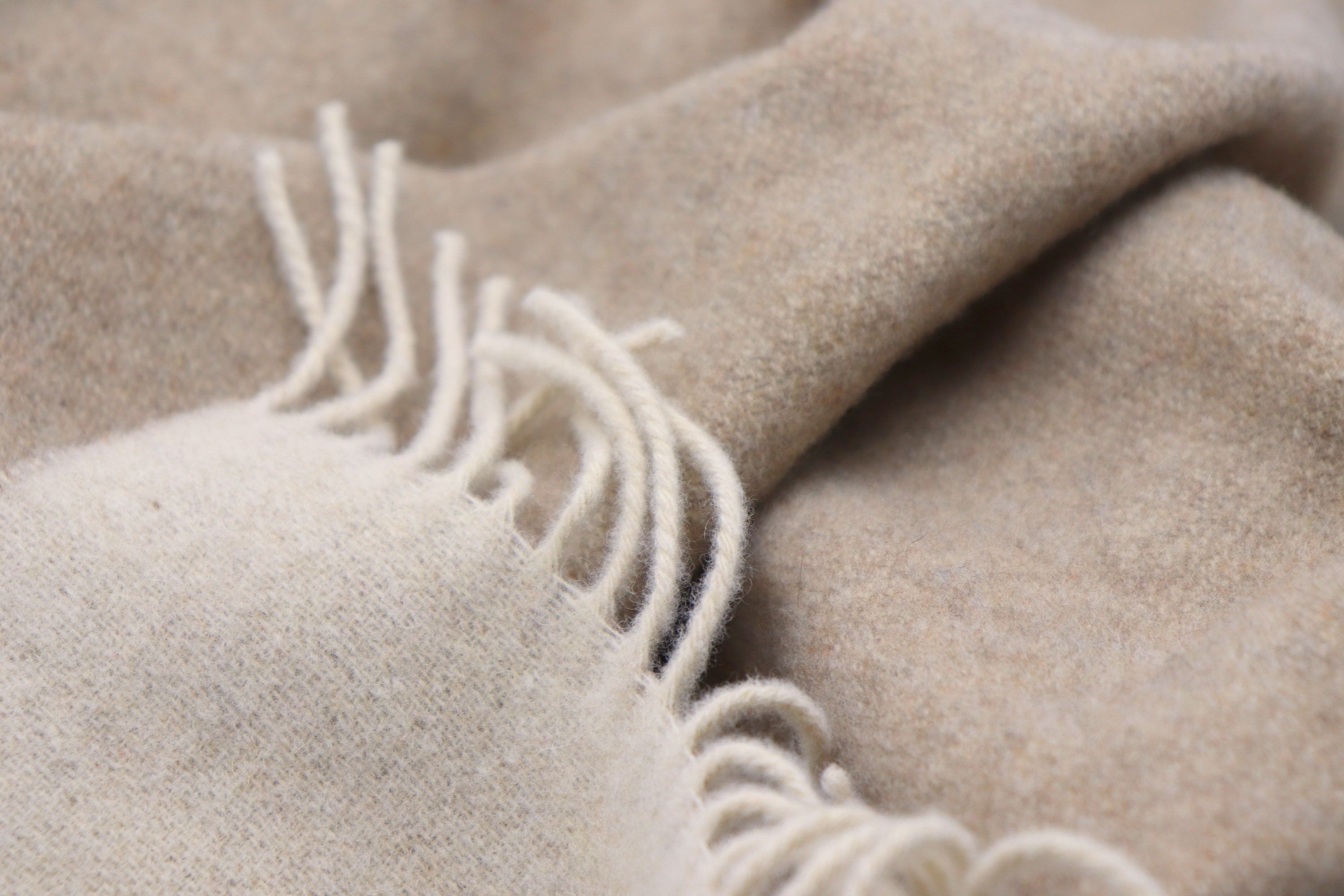 Plaid natur-sand