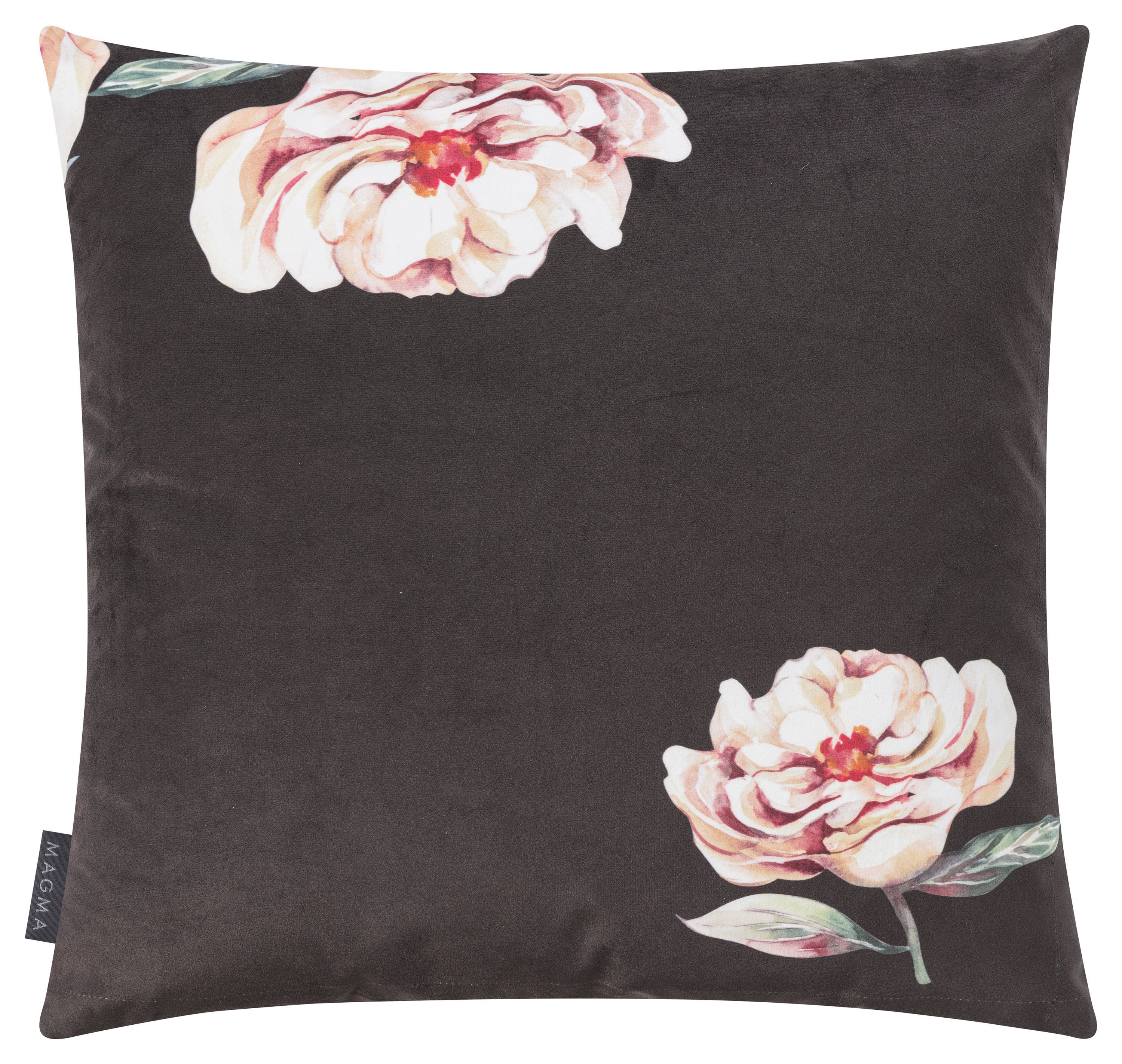 Kissenhülle FLORES schwarz