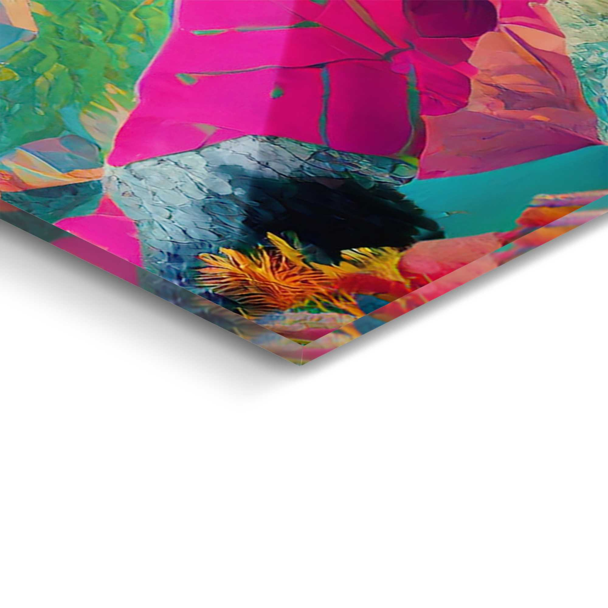 Glasbild BRIGHT MOUNTAINS