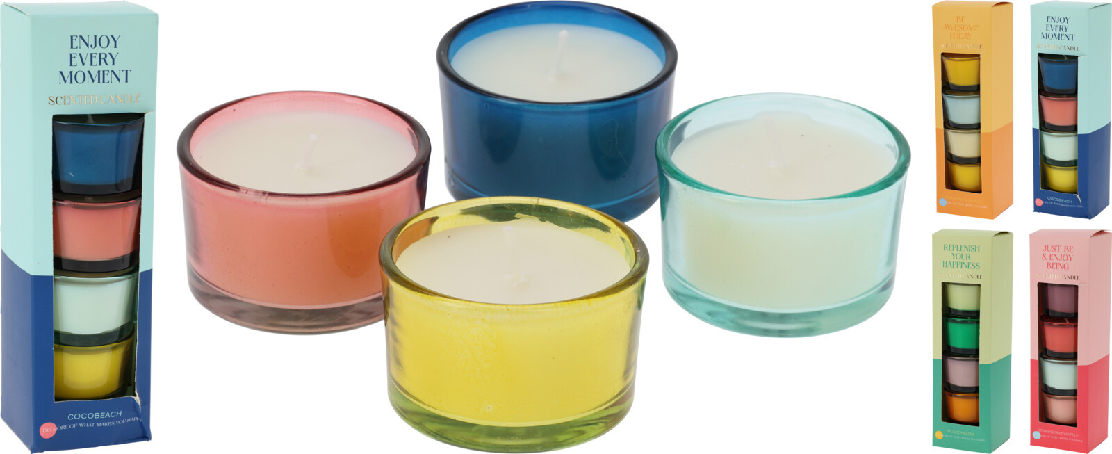 Duftkerzen-Set im Glas