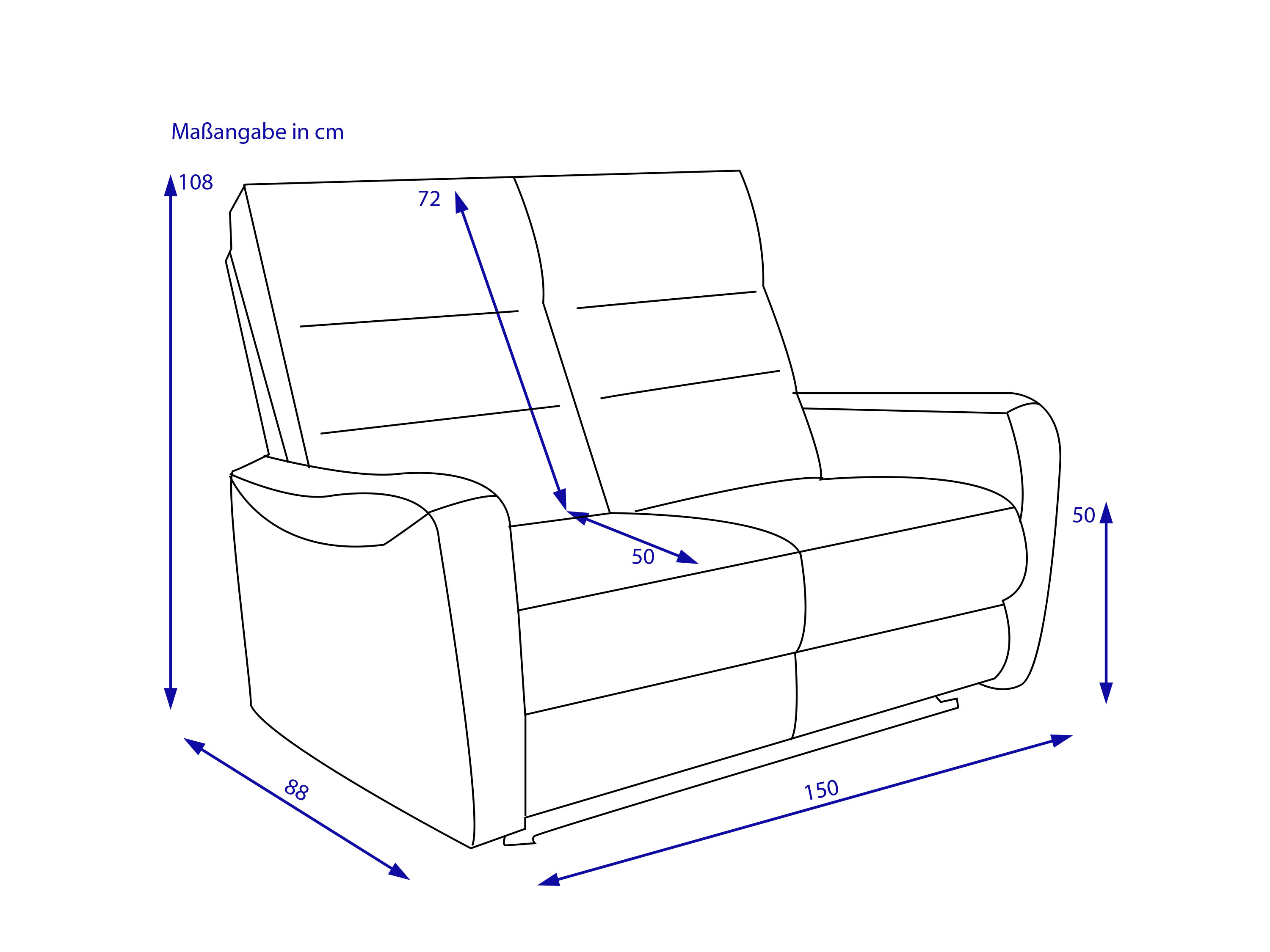 Sofa 2 Sitzer HARPER HAIFA