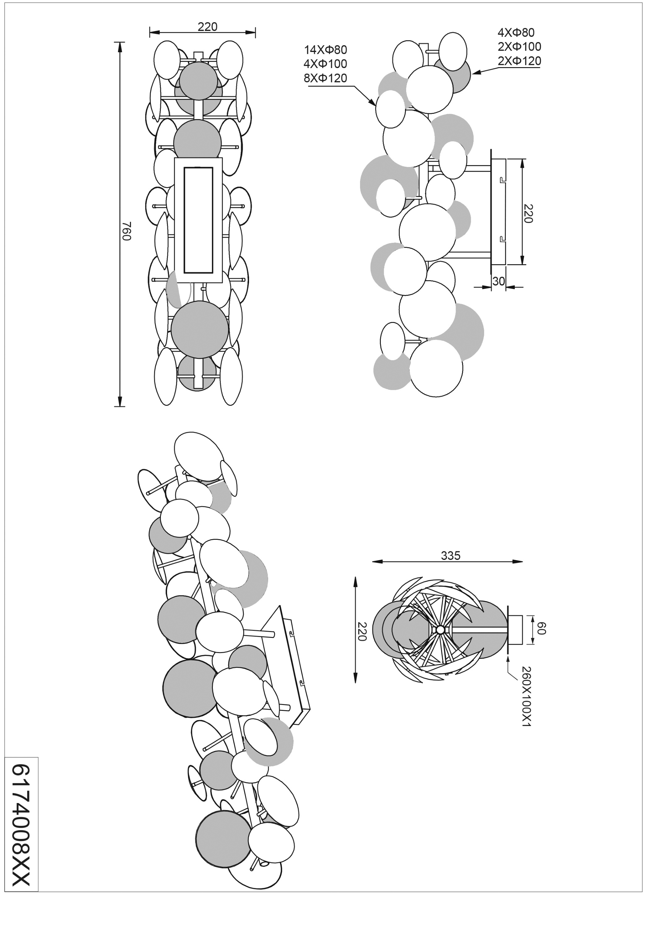 Deckenleuchte BUBBLE