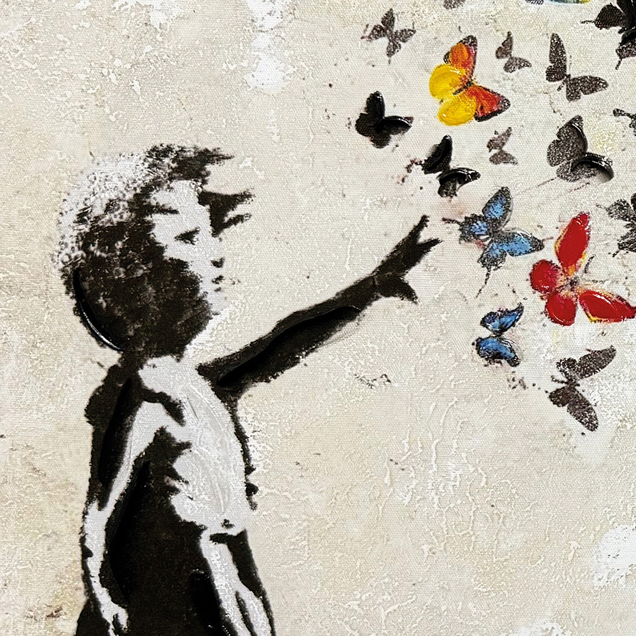 Keilrahmenbild BUTTERFLY GIRL