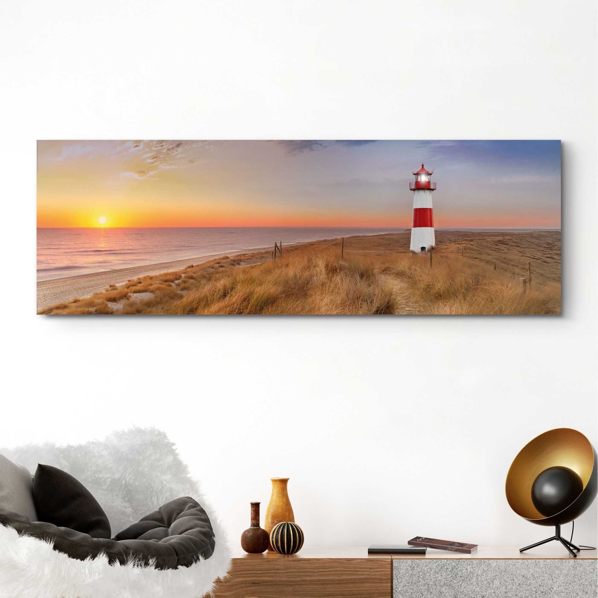 Bild NORTHSEA SUNSET LIGHTHOUS