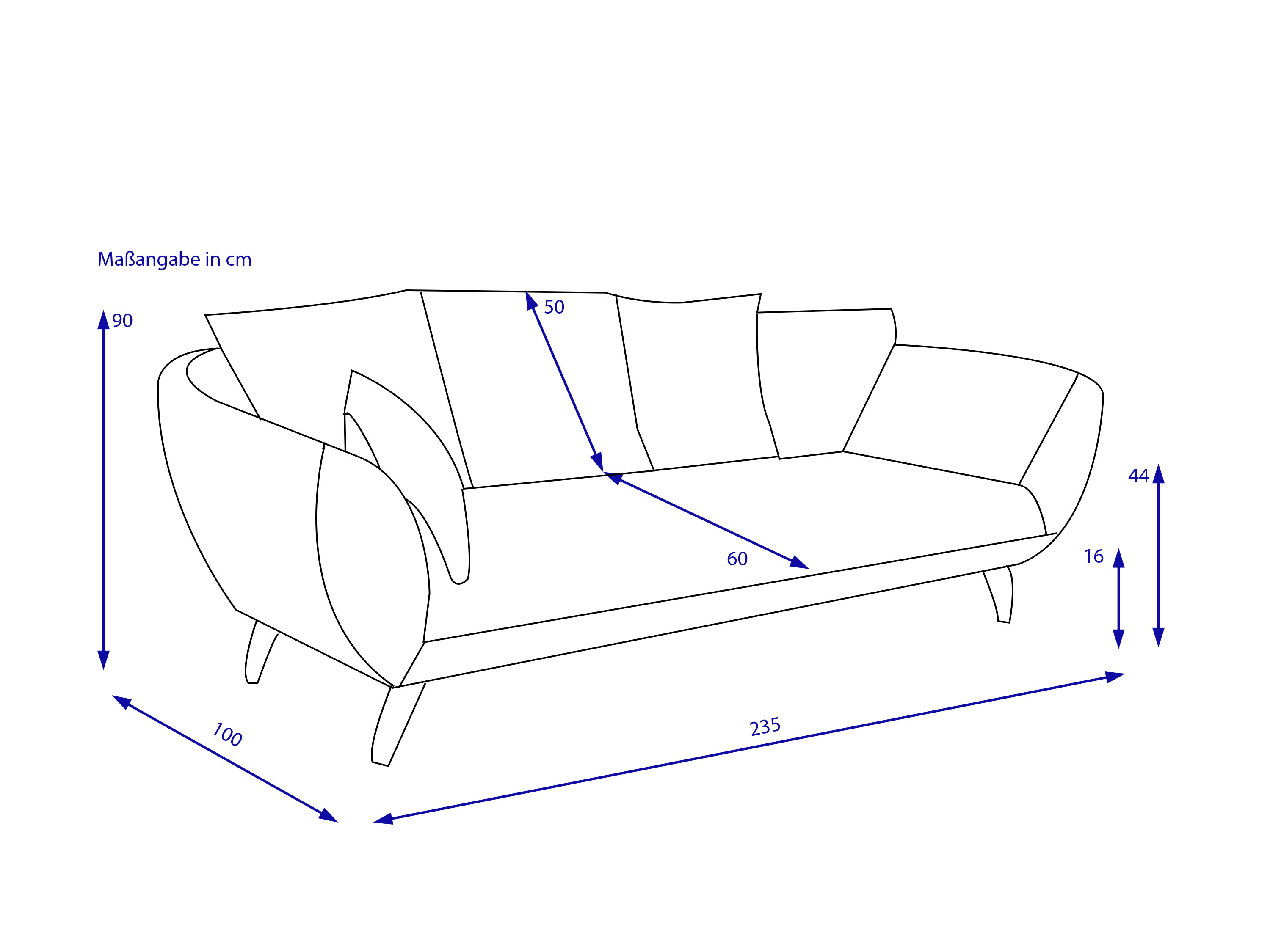 Sofa 3-Sitzer LIVIN PATRAS
