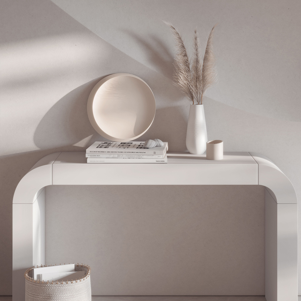 Servierplatte NewMoon beige