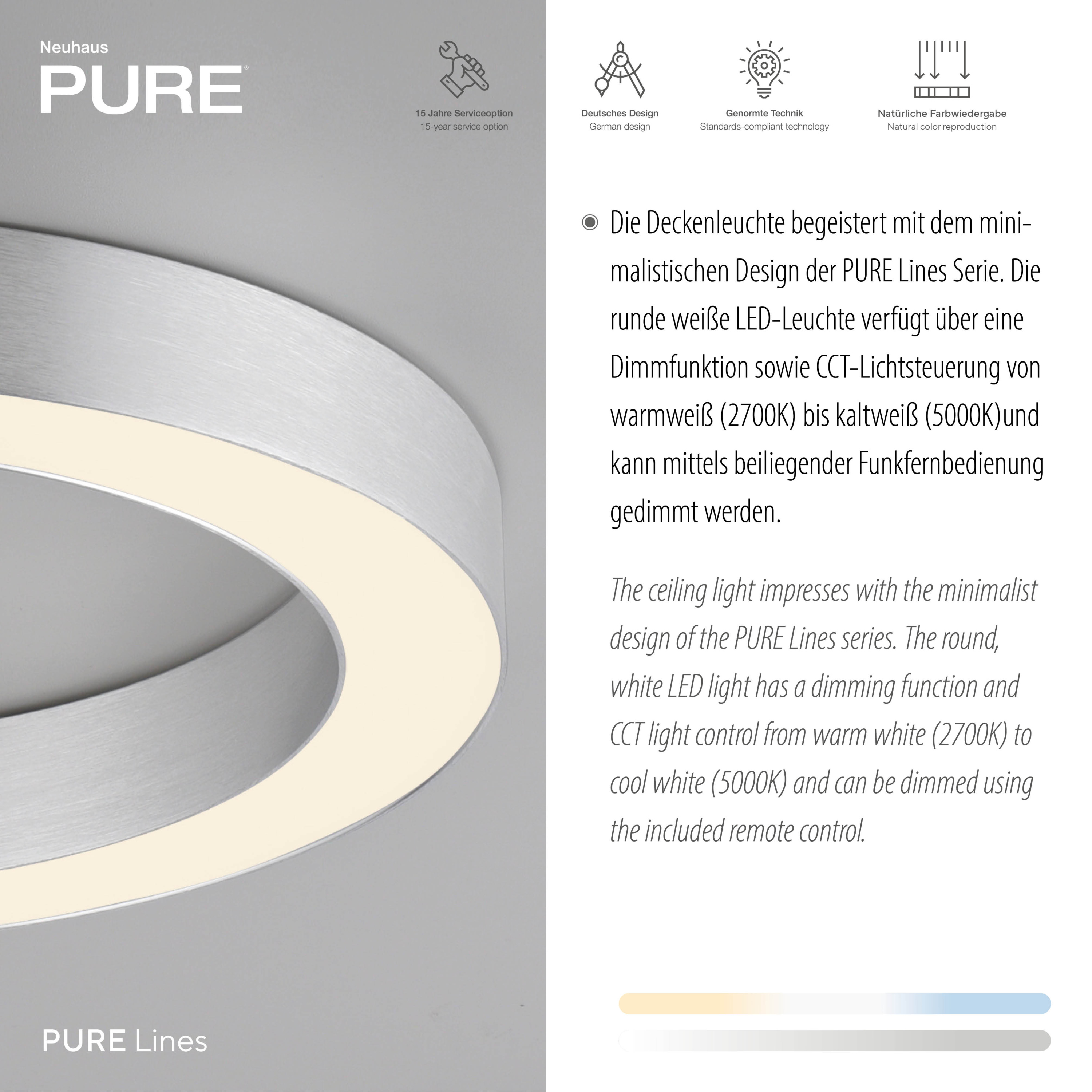 Deckenleuchte PURE LINES ROUND