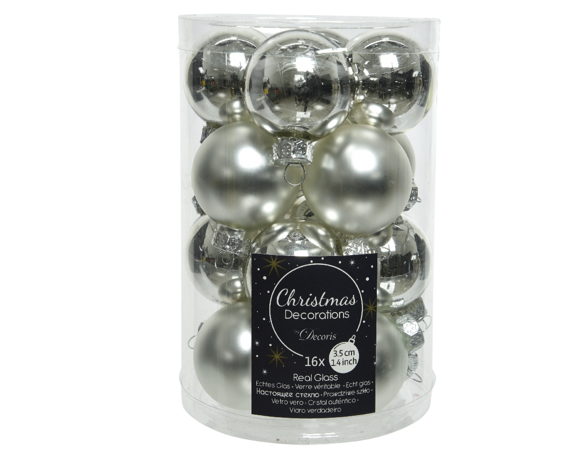 Weihnachtskugel-Box SILBER