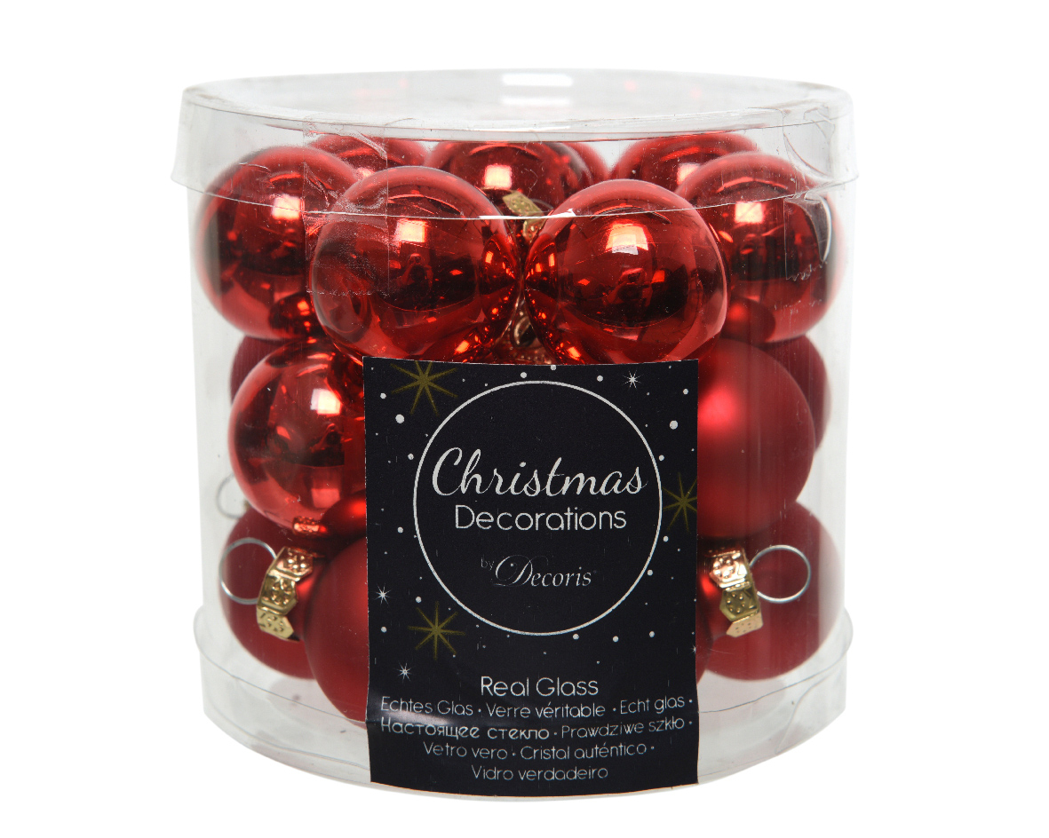 Weihnachtskugel-Box WEIHNACHTSROT