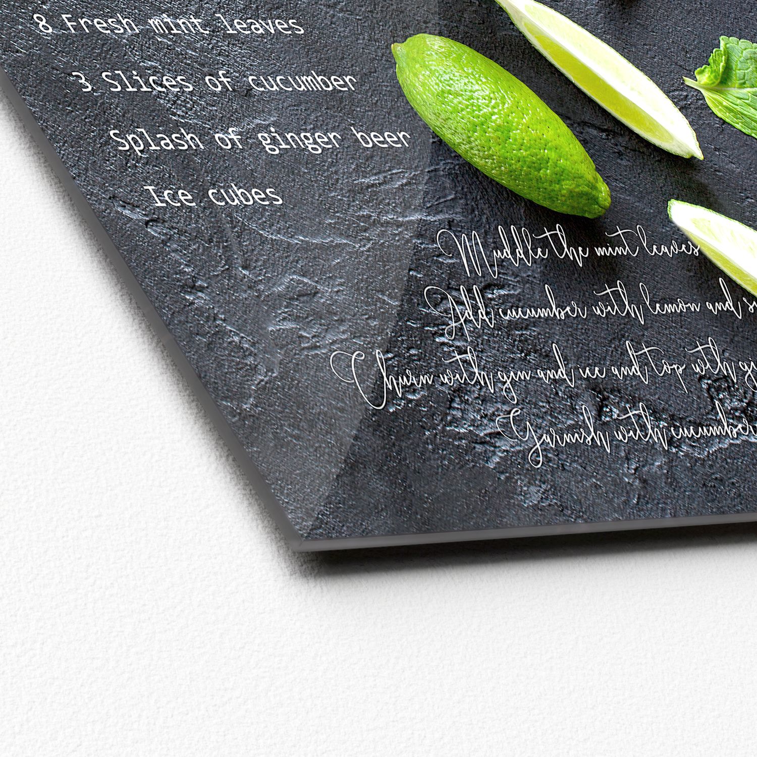 Glasbild LIMETTE