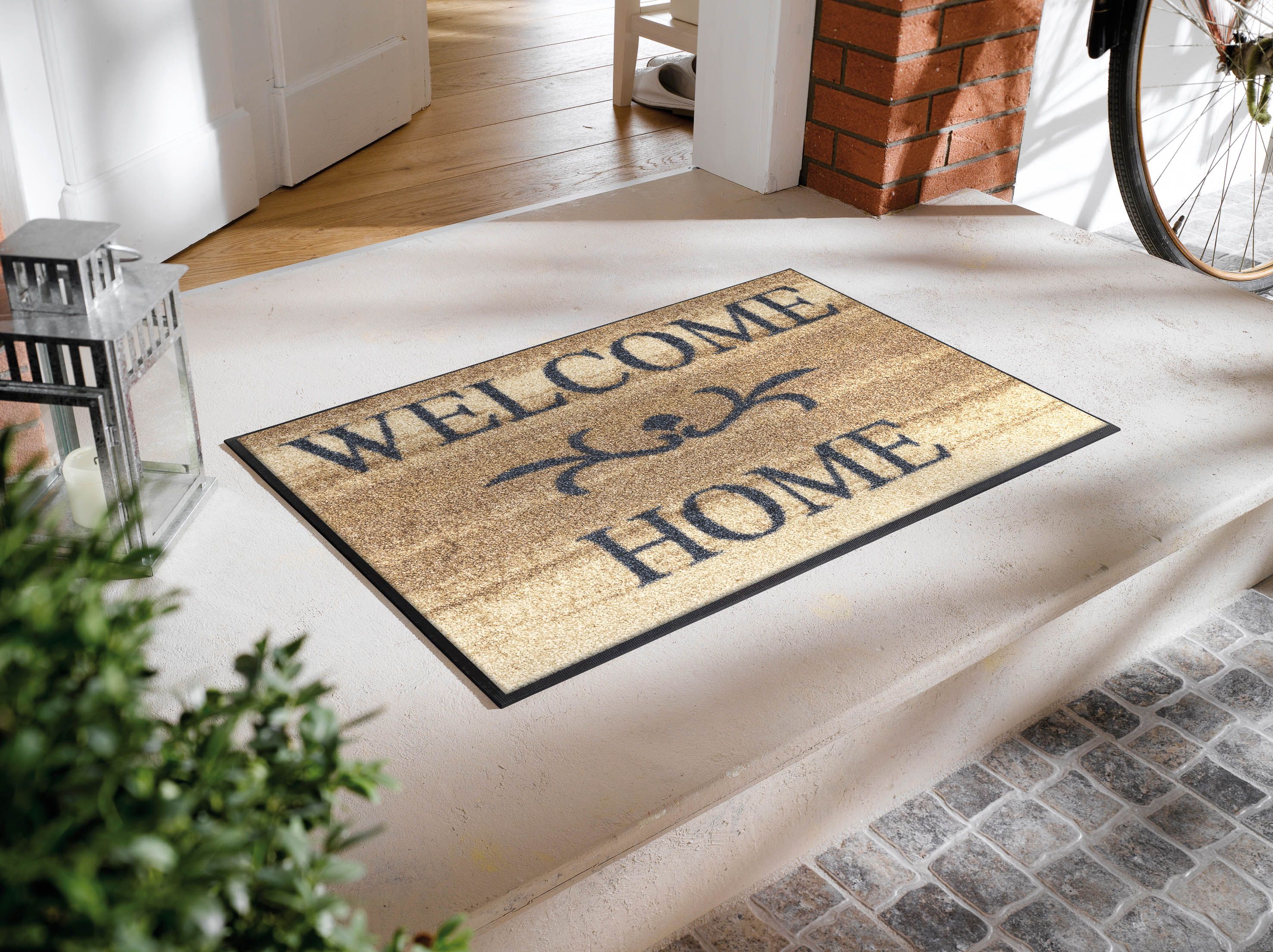 Fußmatte WELCOME Home beige