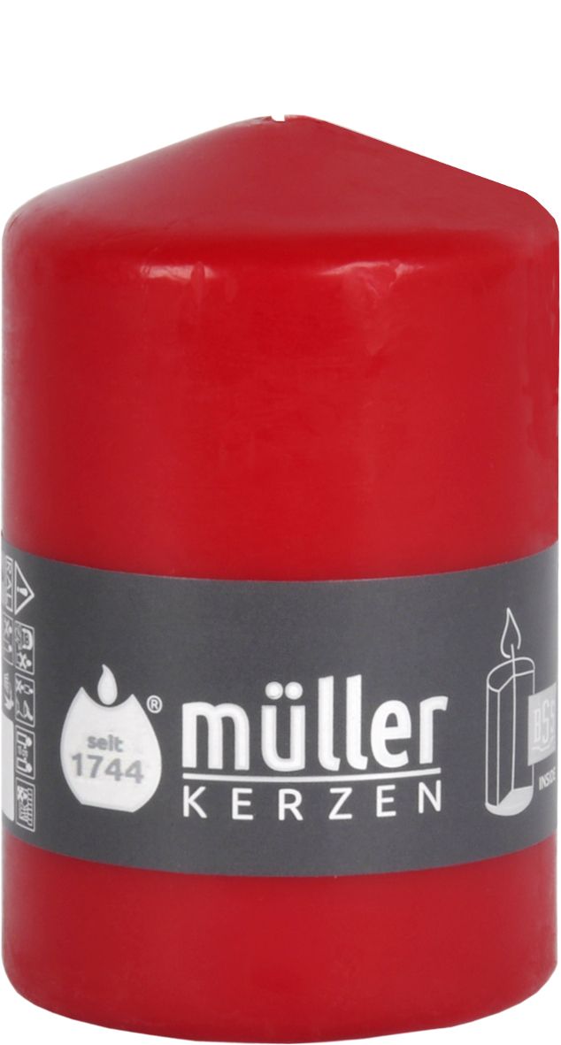 Stumpenkerze RED