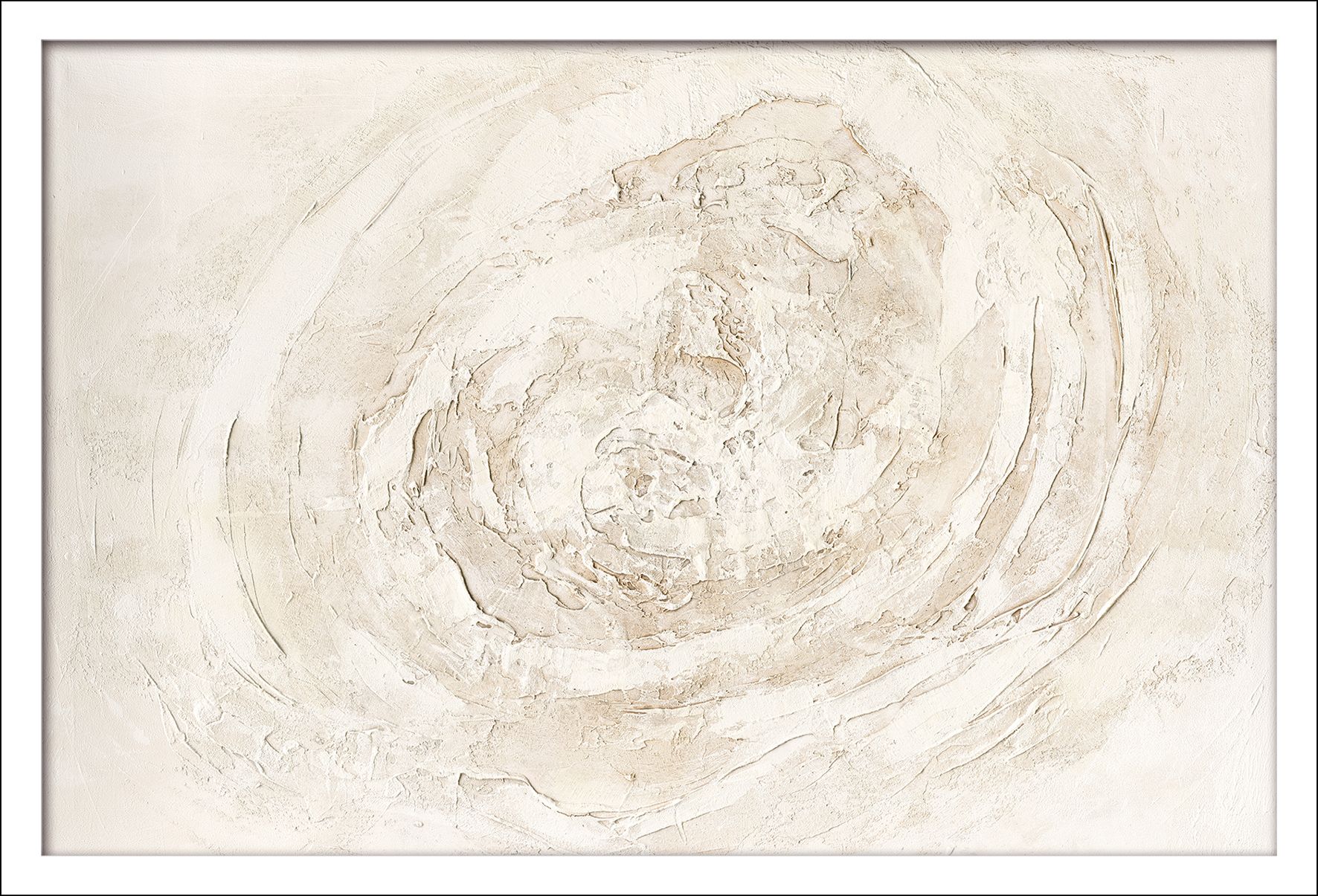 Gerahmtes Bild WHITE SWIRL