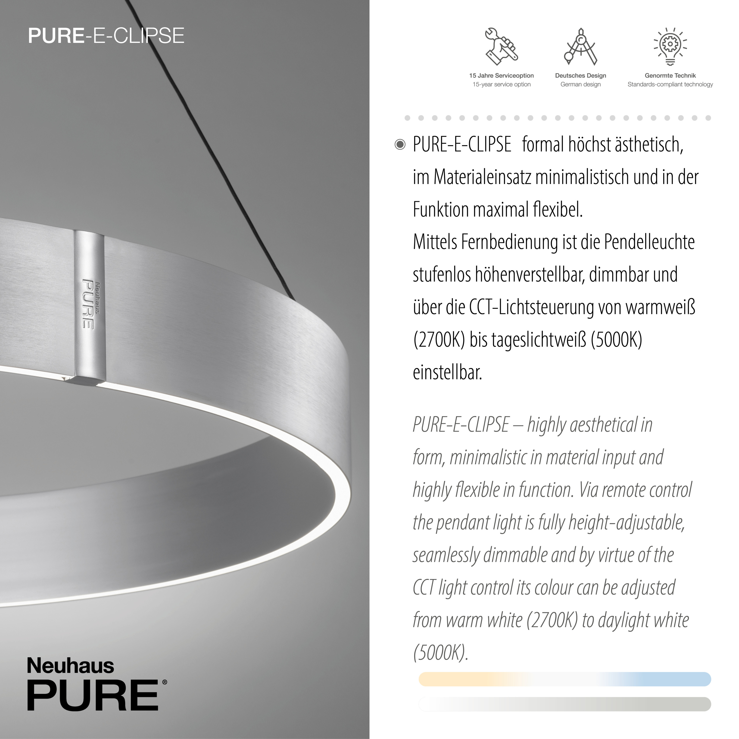 Pendelleuchte PURE E-CLIPSE
