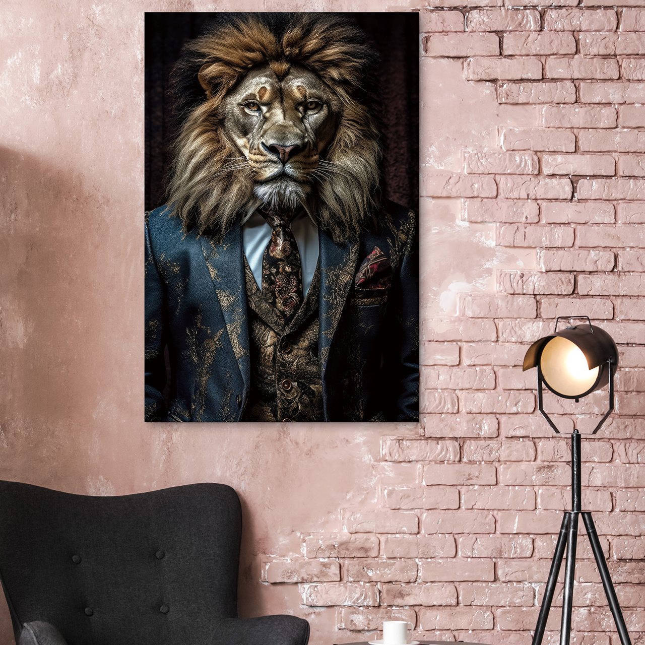 Glasbild LION`S CLUB