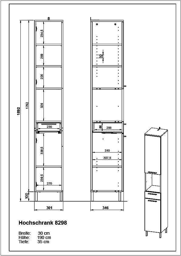 Hochschrank ARVADA
