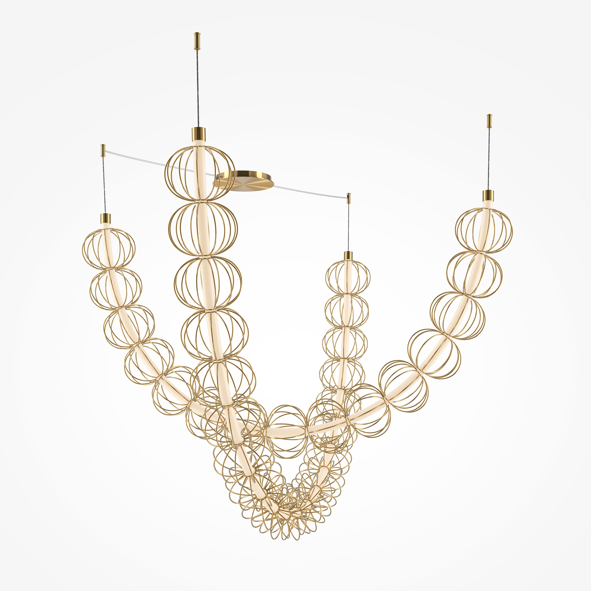 Pendelleuchte GOLDEN CAGE