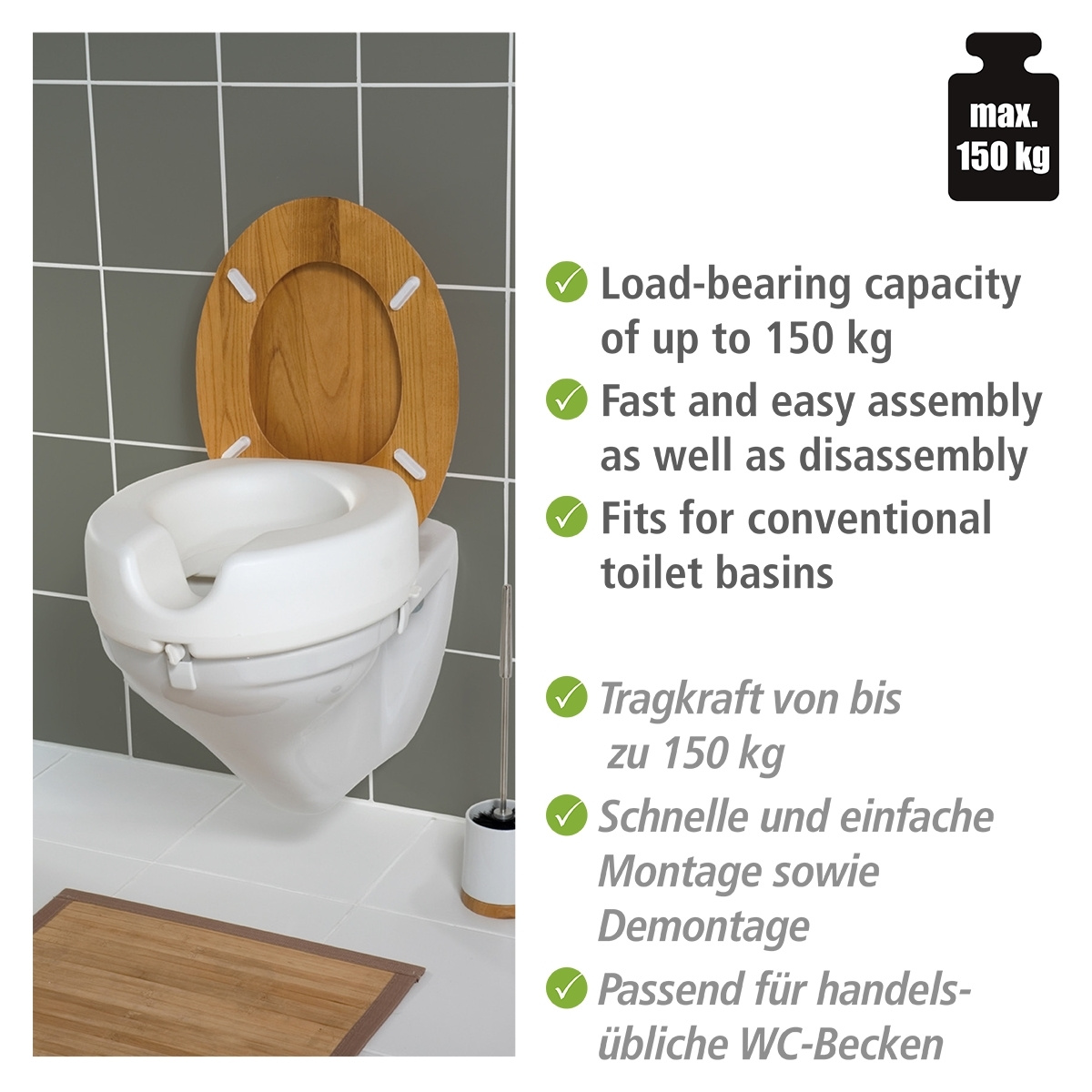 WC-Sitz Erhöhung SECURA