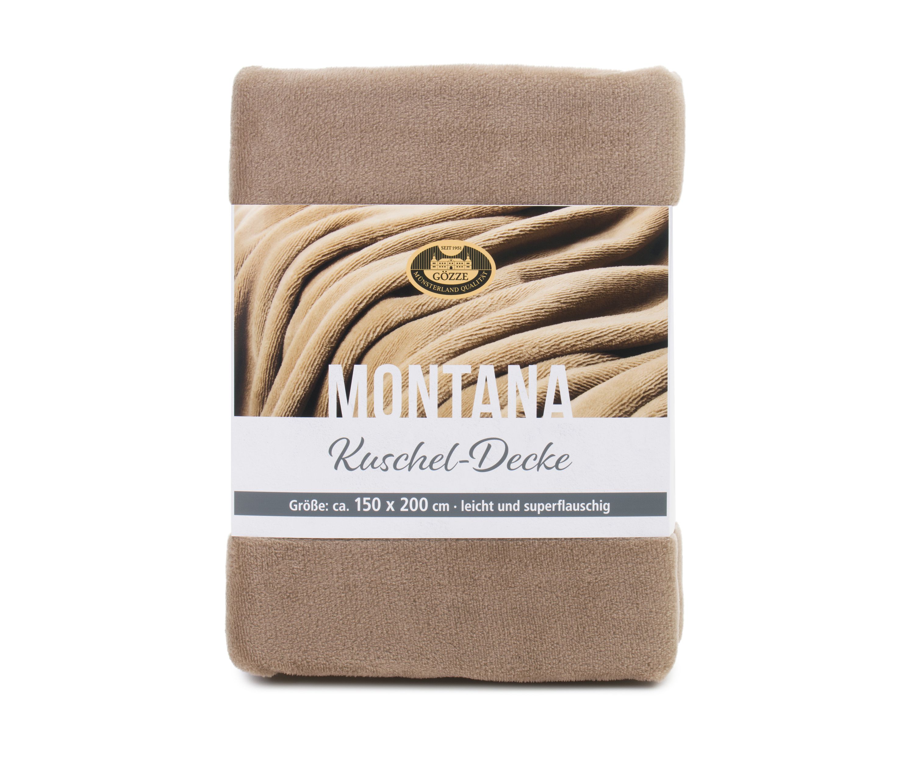 Decke MONTANA taupe