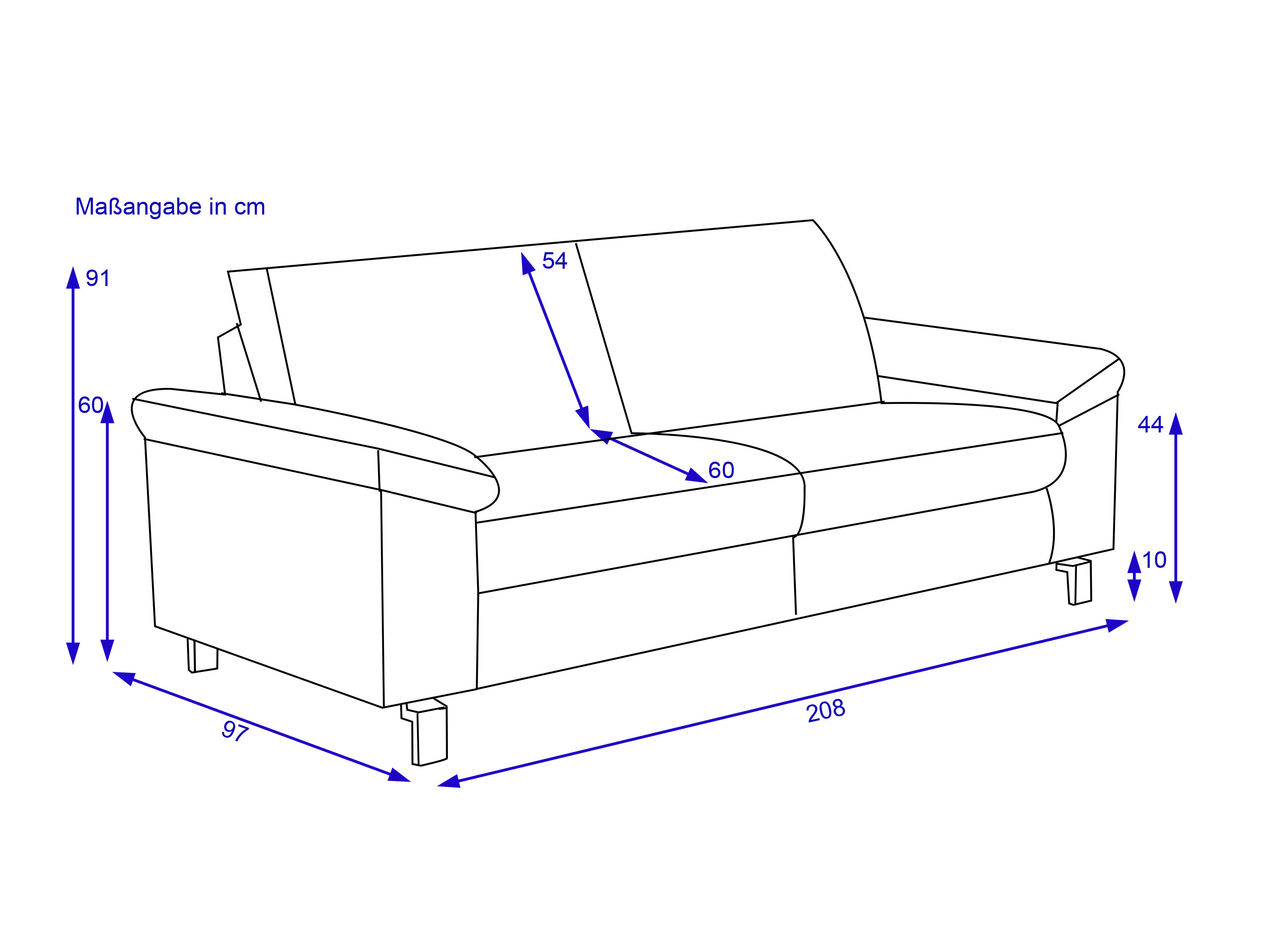 Sofa 3 Sitzer COLLINS PLUS