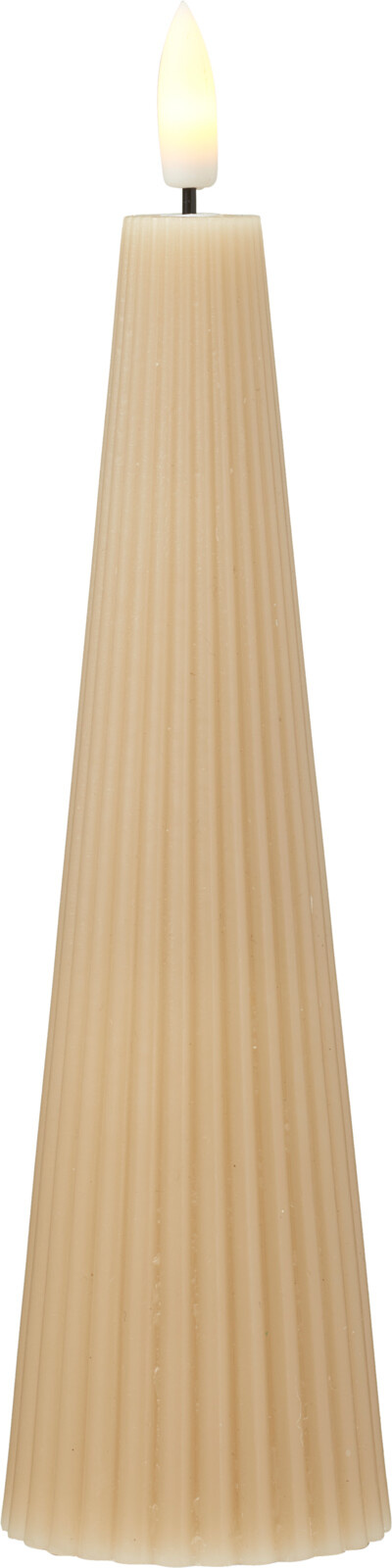 Kerze LED RIBBED