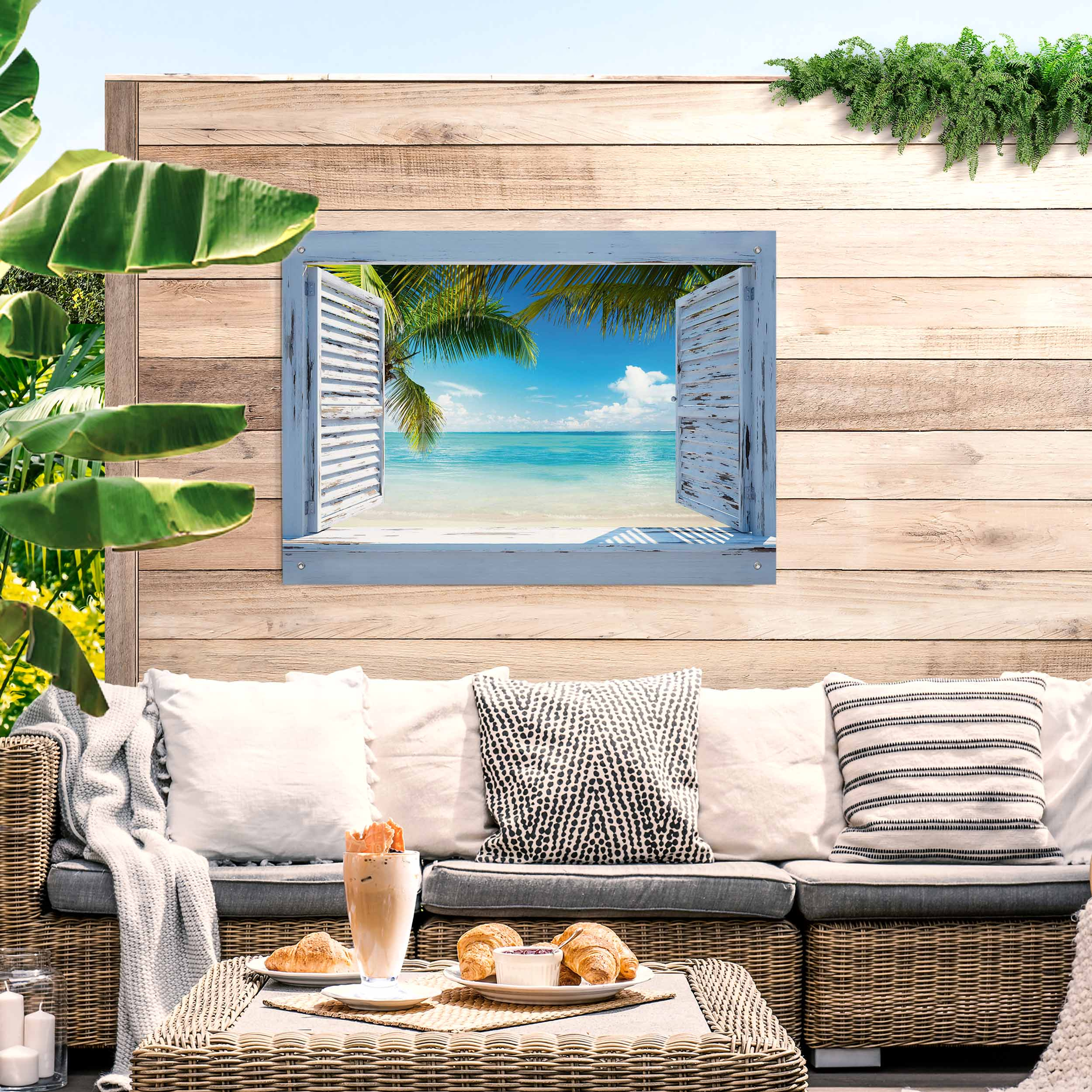 Outdoor Poster BEACH SHUTTERS