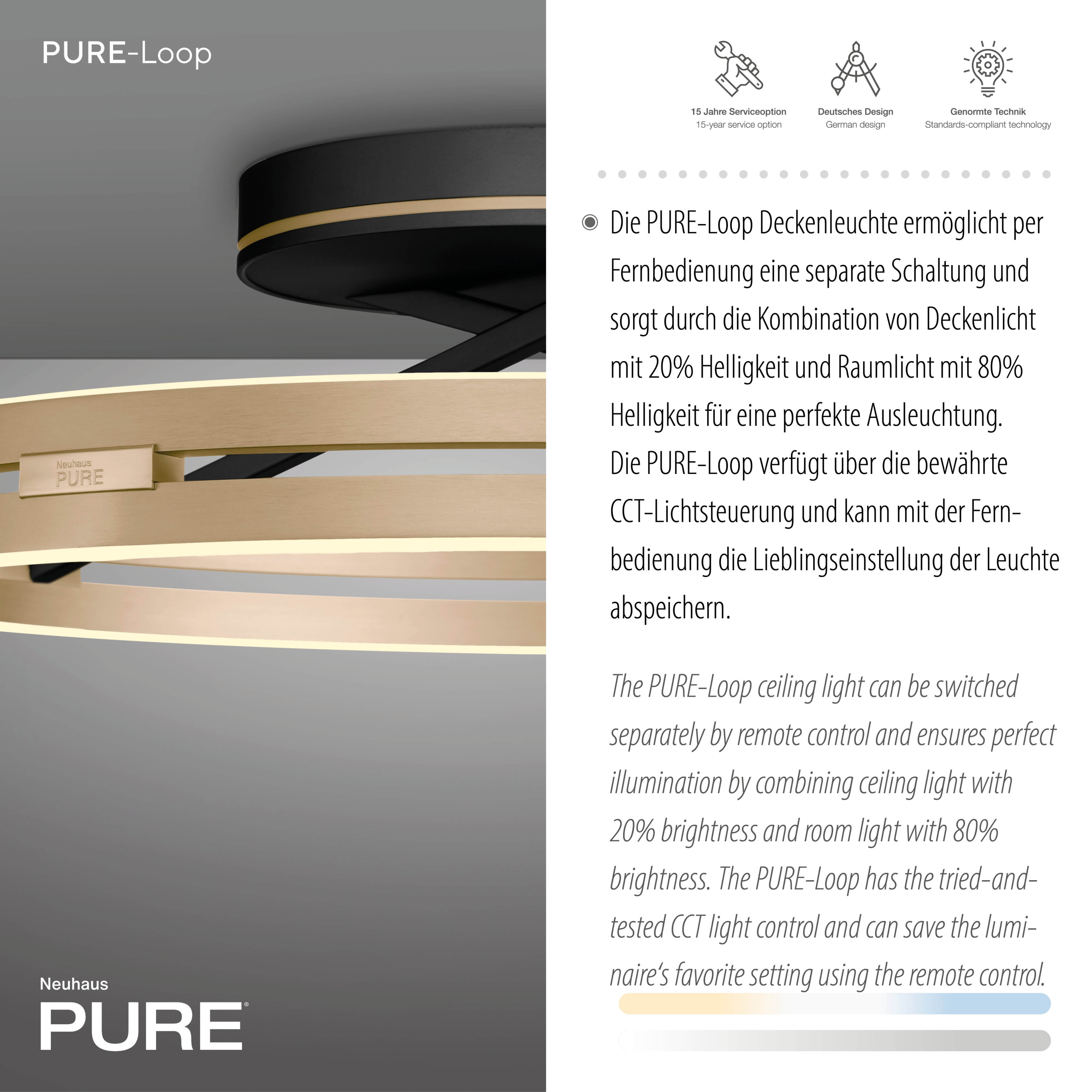 Deckenleuchte PURE LOOP