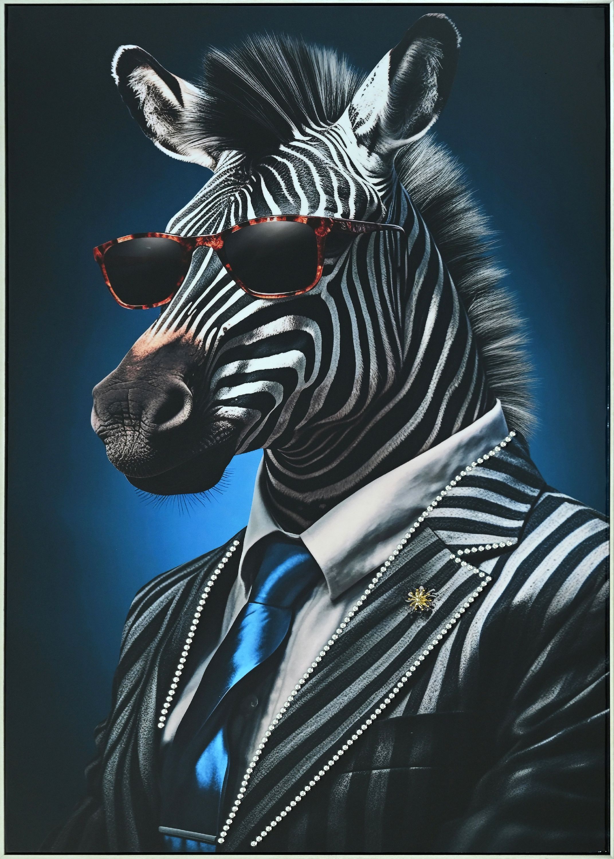 Bilder-Set ZEBRA MIT BRILLE
