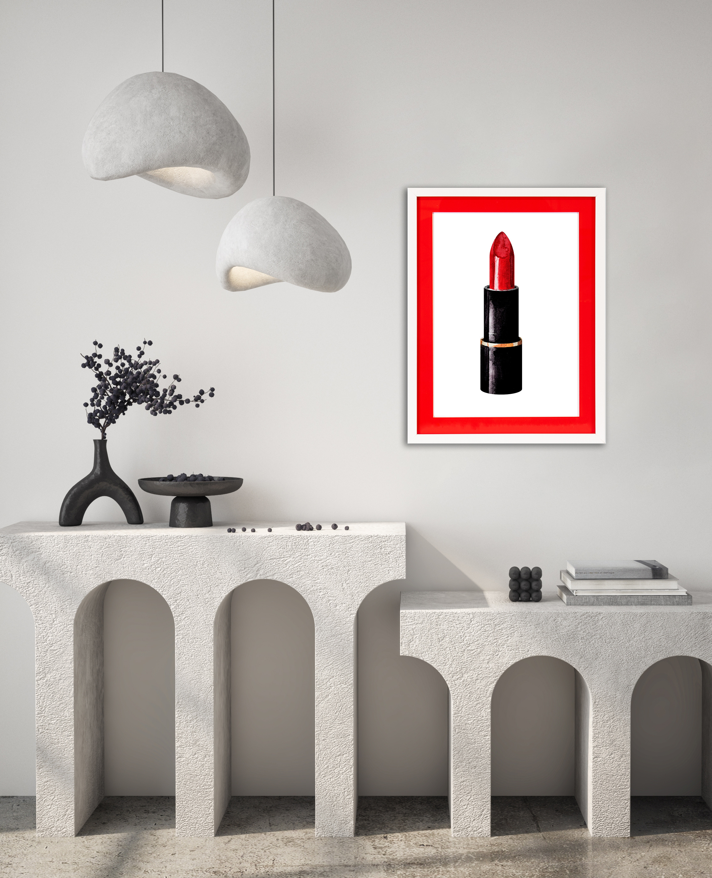 Kunstdruck Neon Passepartout