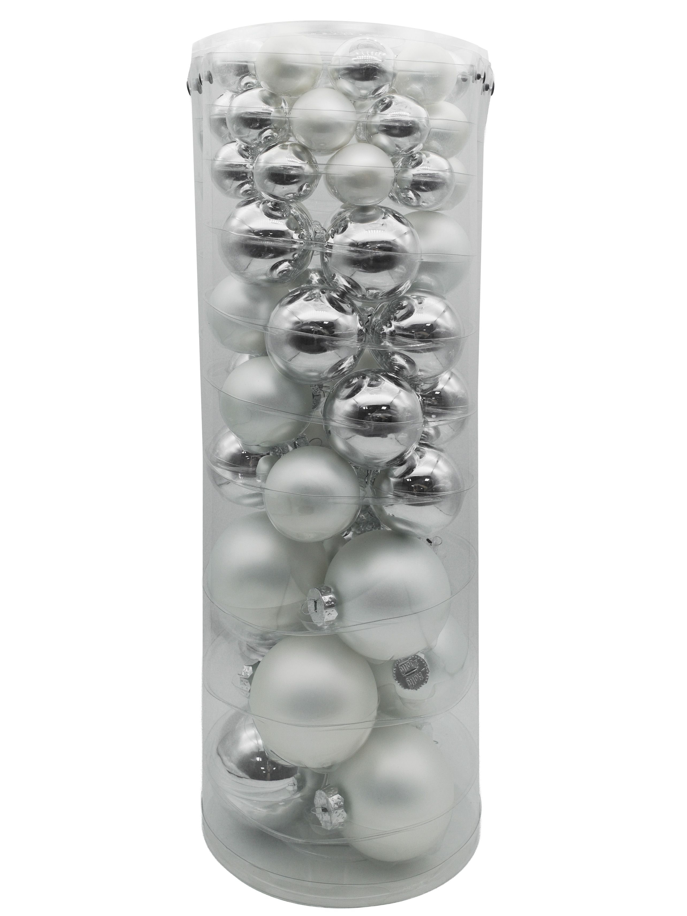 Weihnachtskugel-Box FROSTY SILBER
