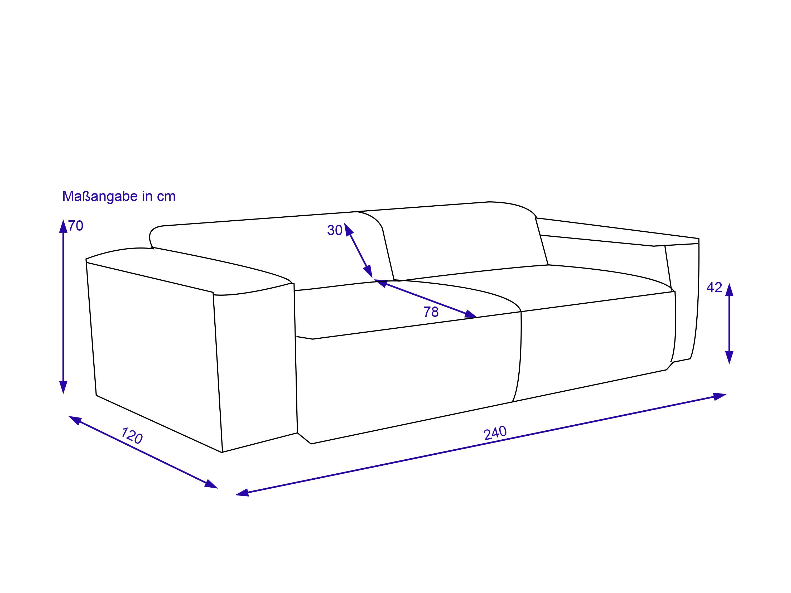 Sofa SANSIBAR 3 Sitzer OSTERBAK