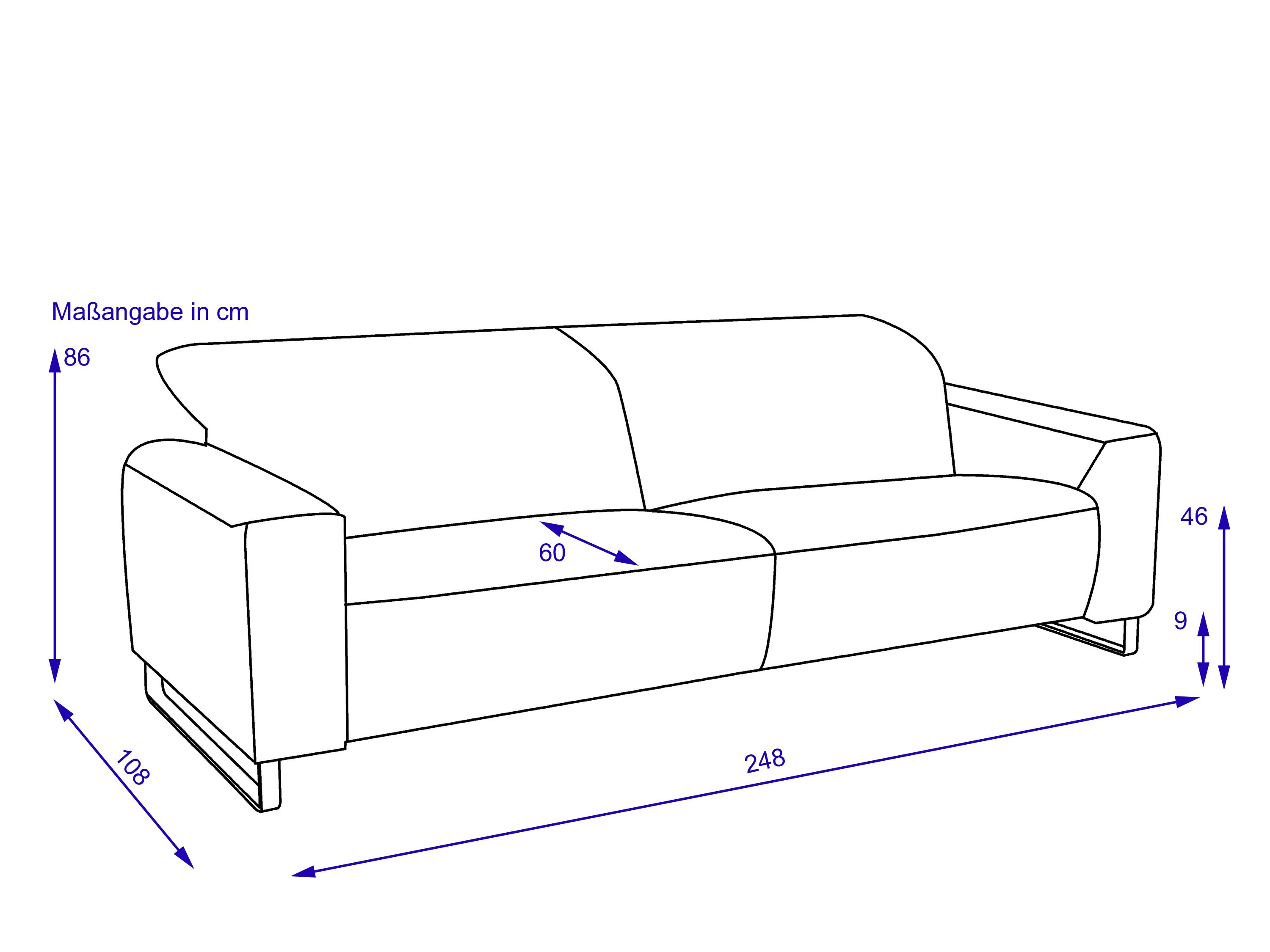 Sofa 3 Sitzer maxi CALANO 2.0