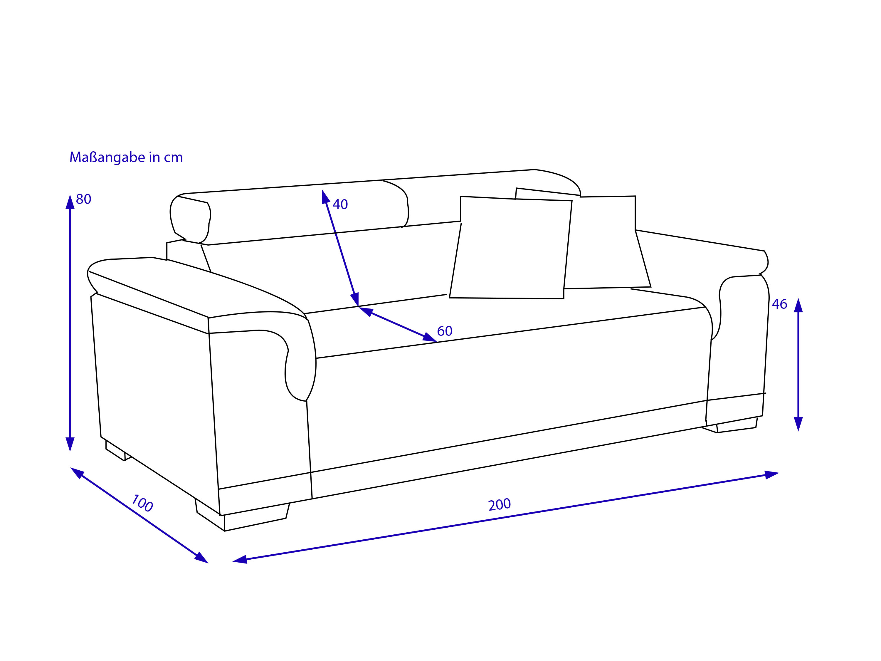 Sofa 2-Sitzer FONDI