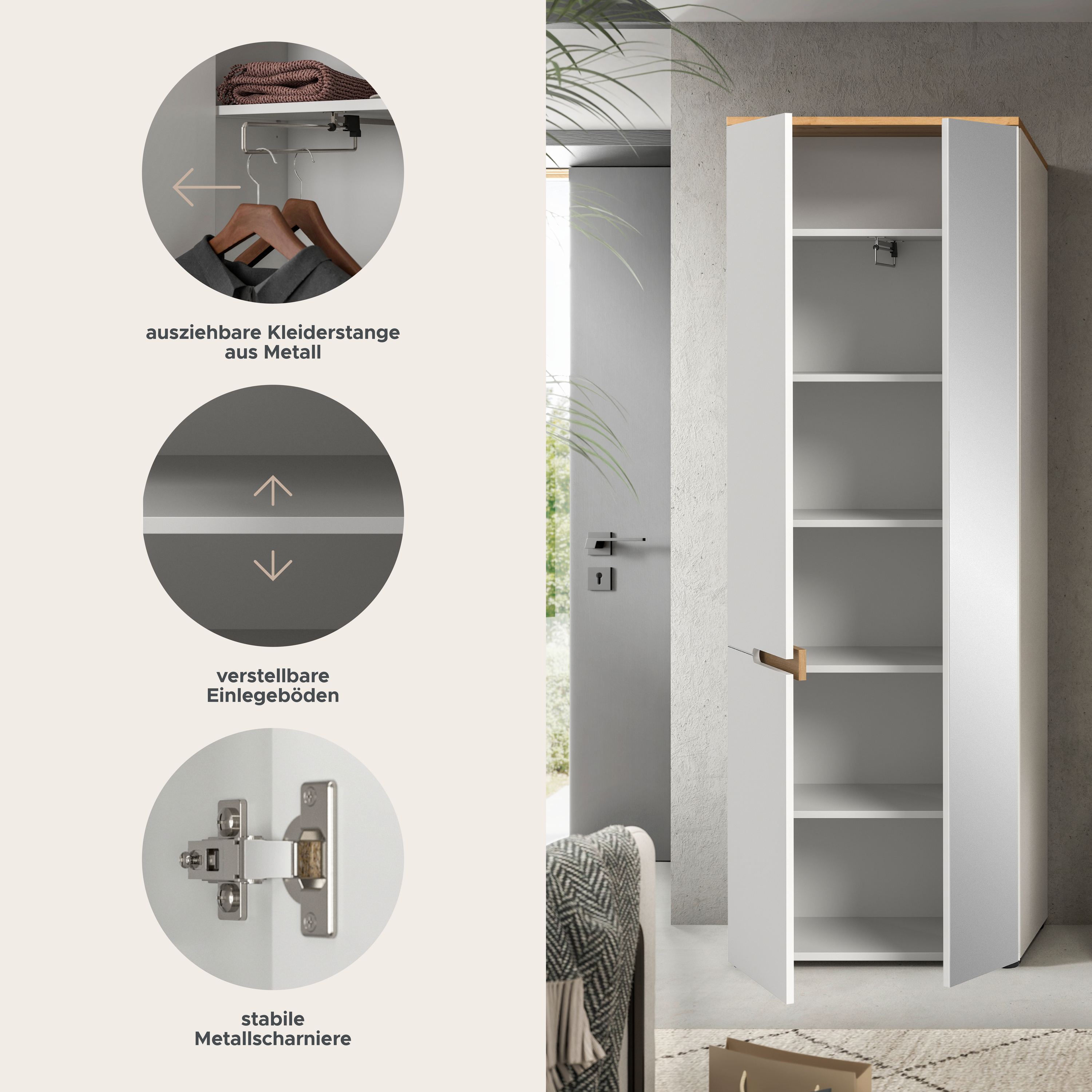 Garderobenschrank CANU