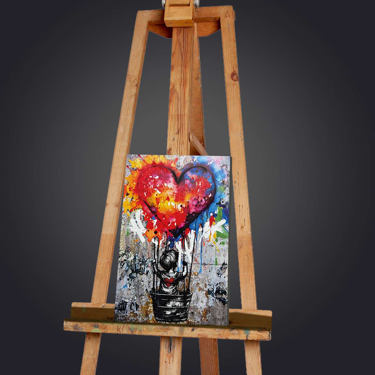 Keilrahmenbild LOVE BALLOON