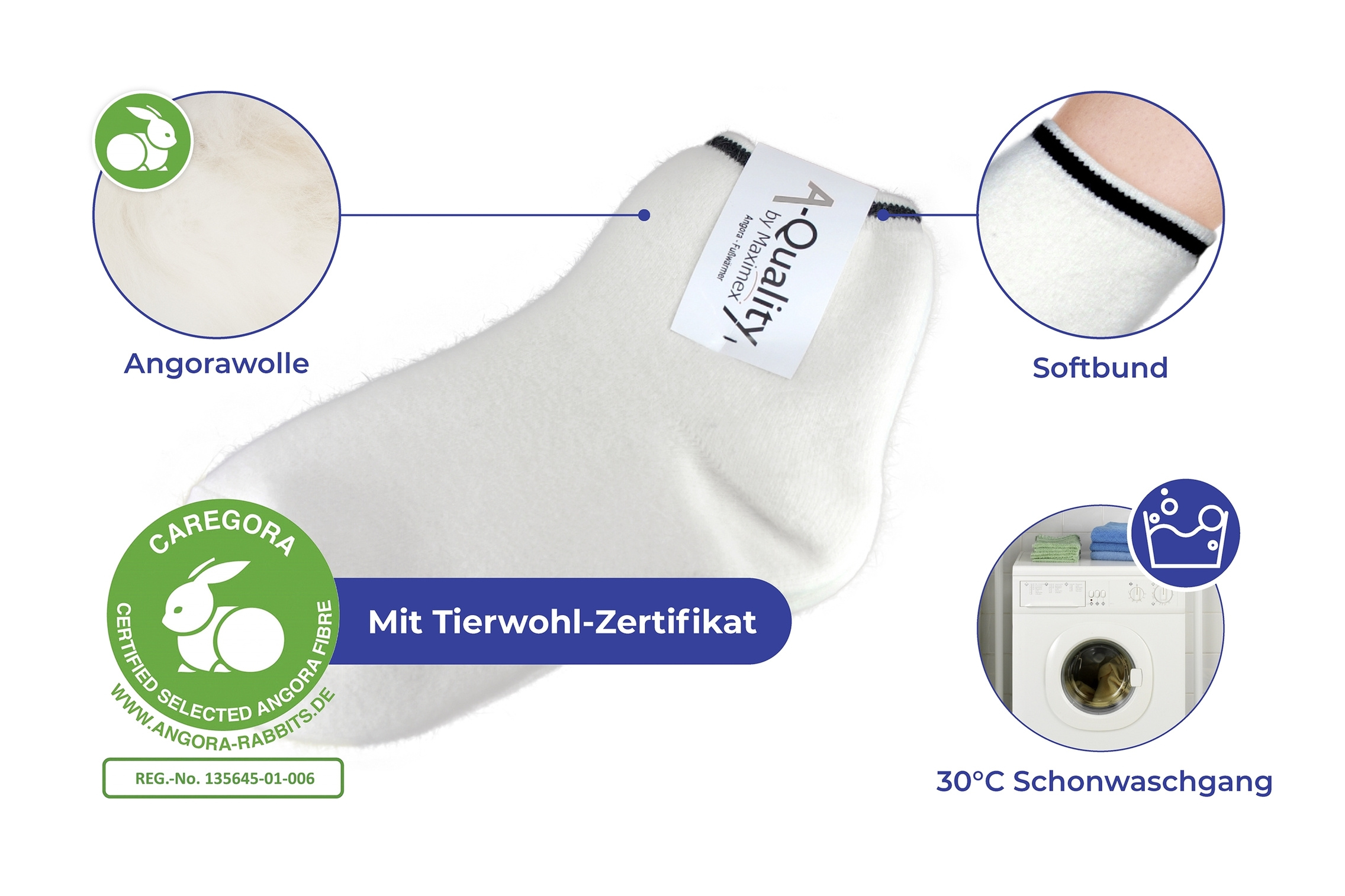 Angora-Bettsocken