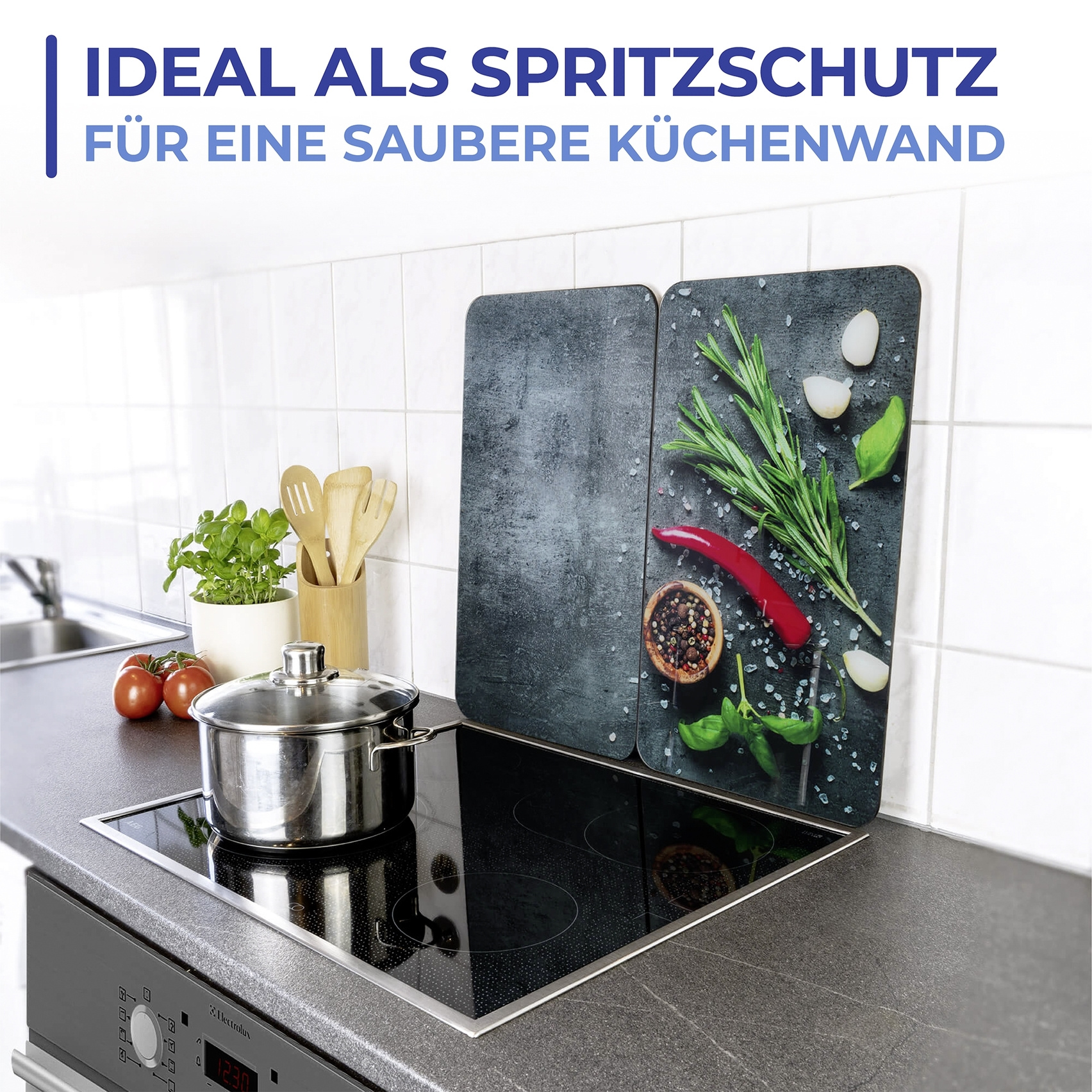 Herdabdeckplatte 2er Set