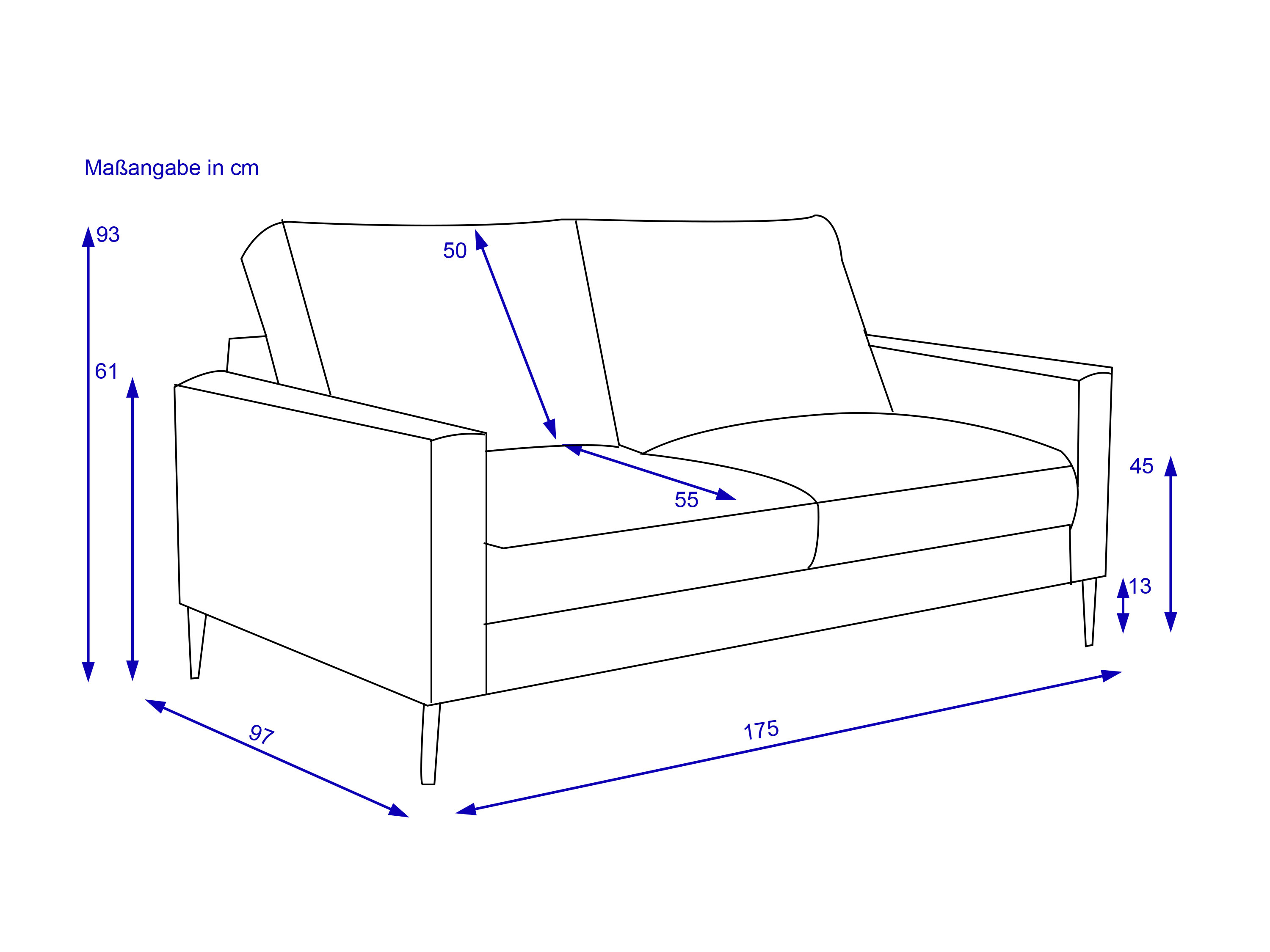 Sofa 2-Sitzer BOLKO