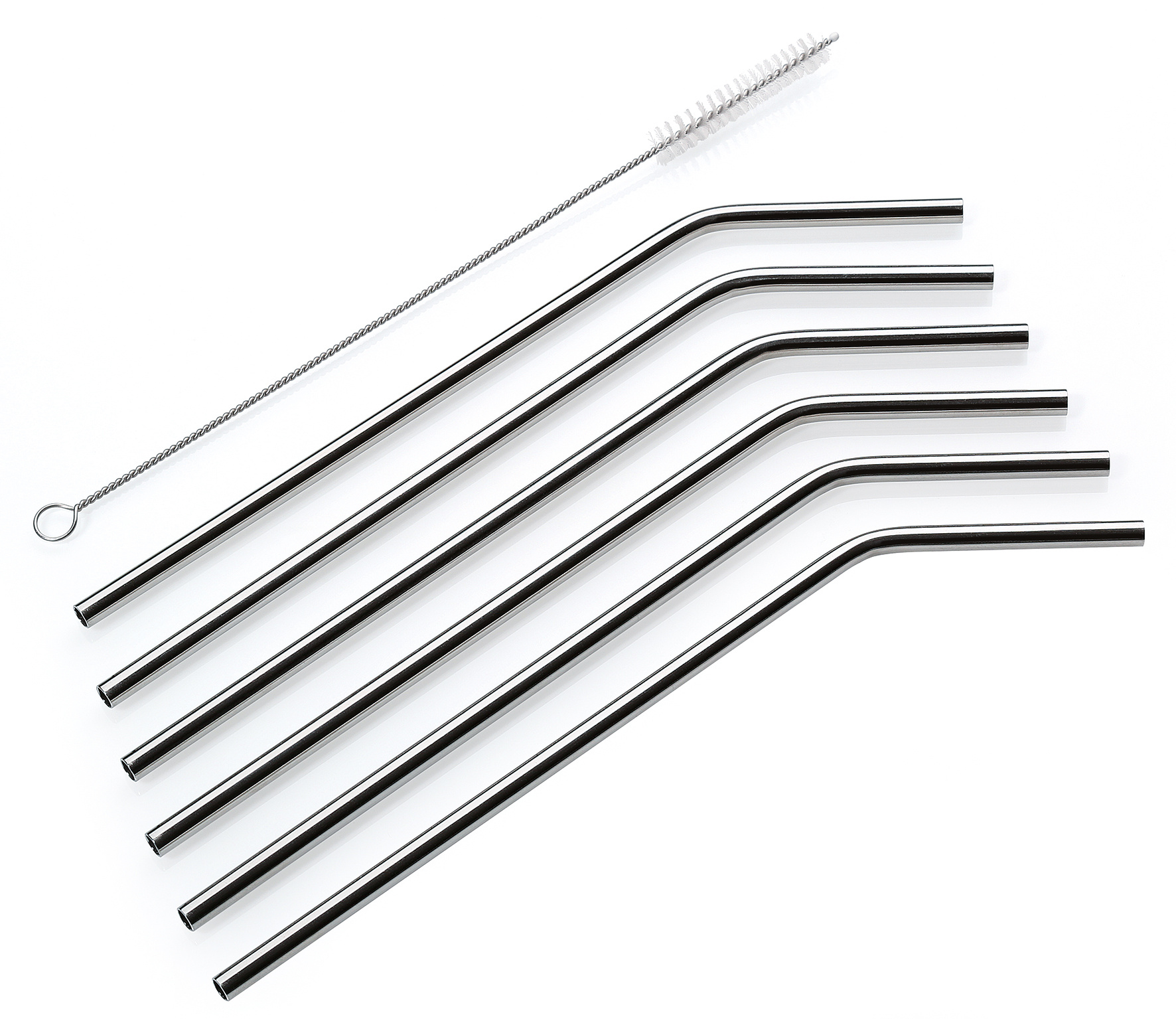 Trinkhalm-Set cilio STEEL gebogen
