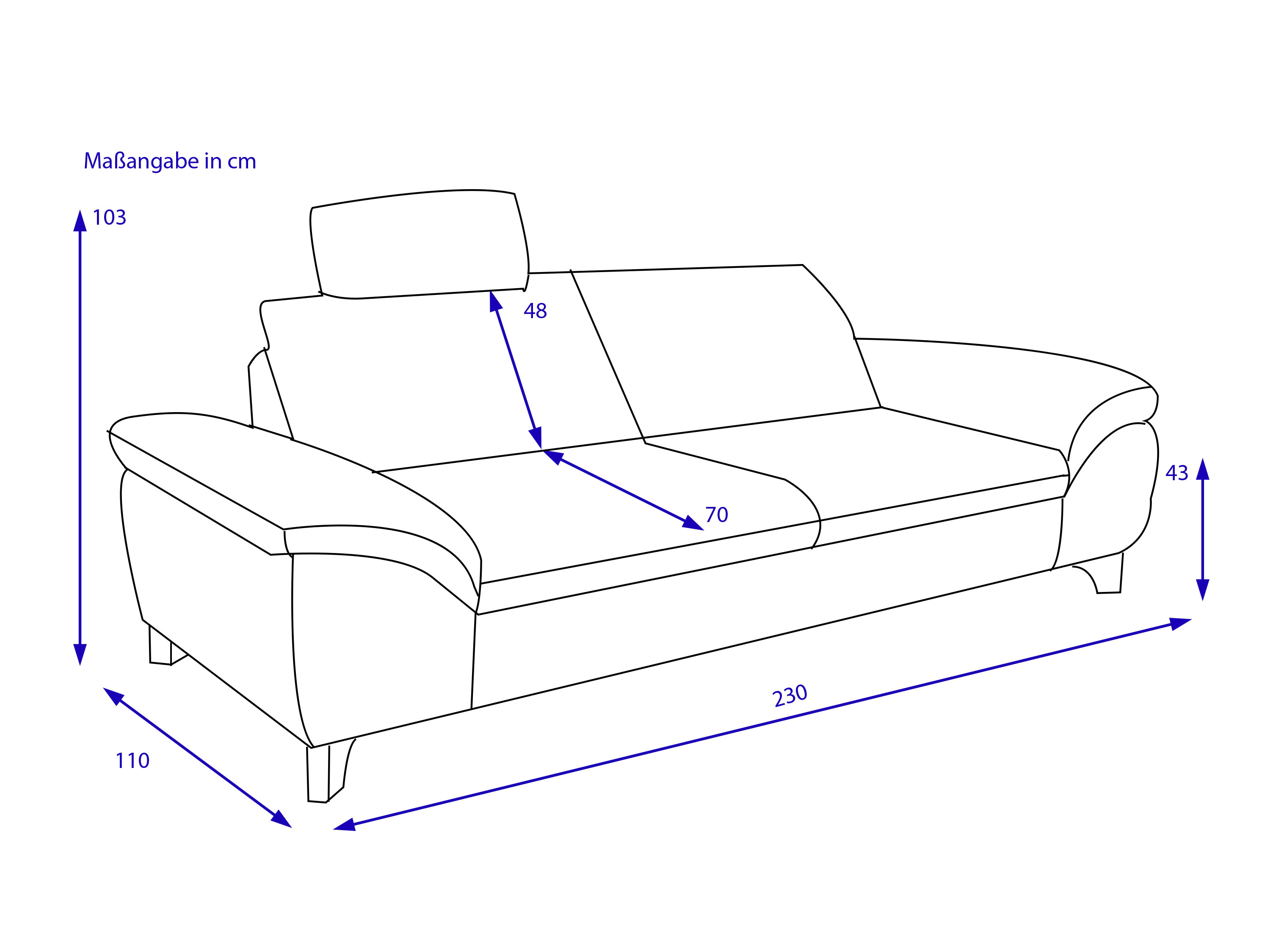 Sofa 3-Sitzer PALJA