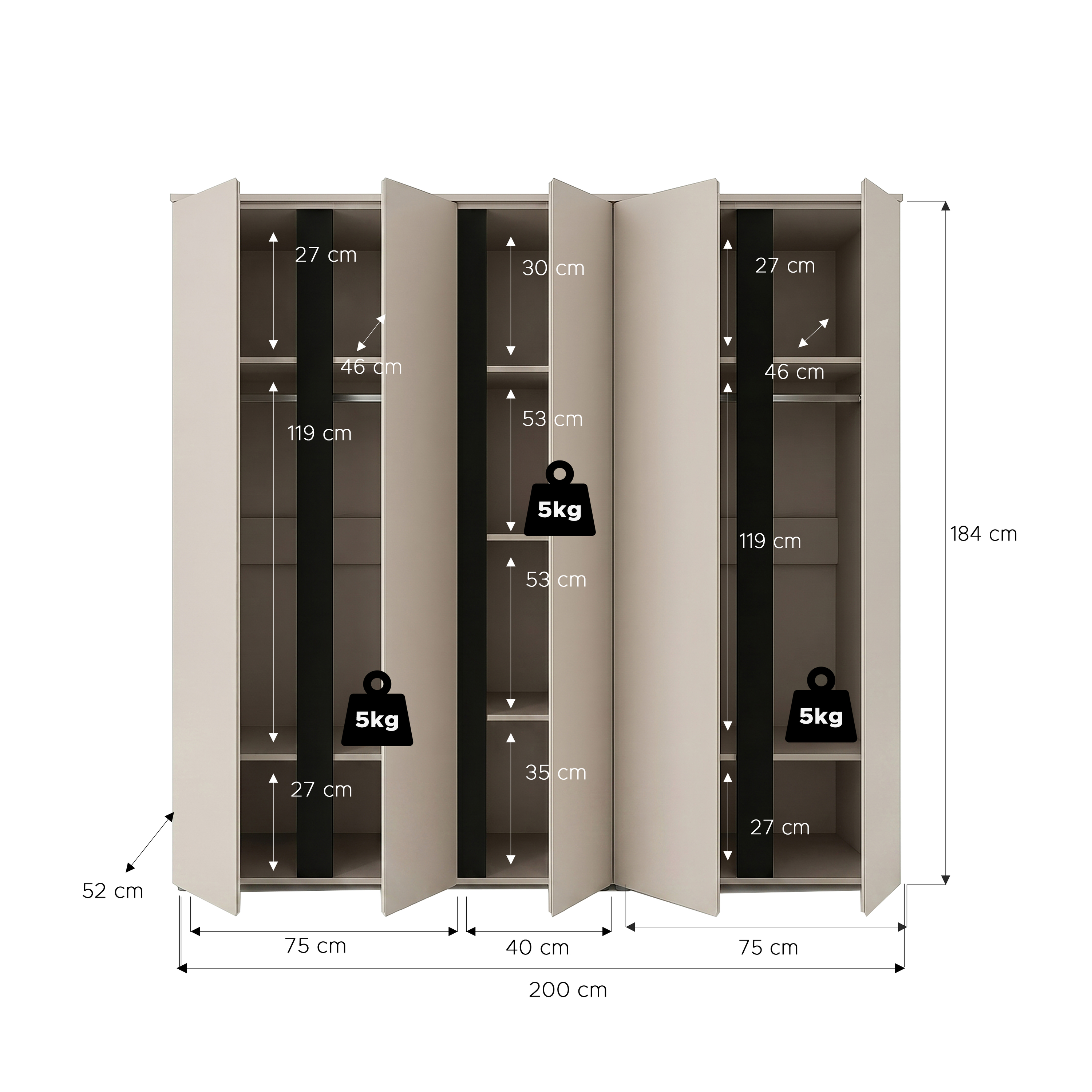 Kleiderschrank AMARA