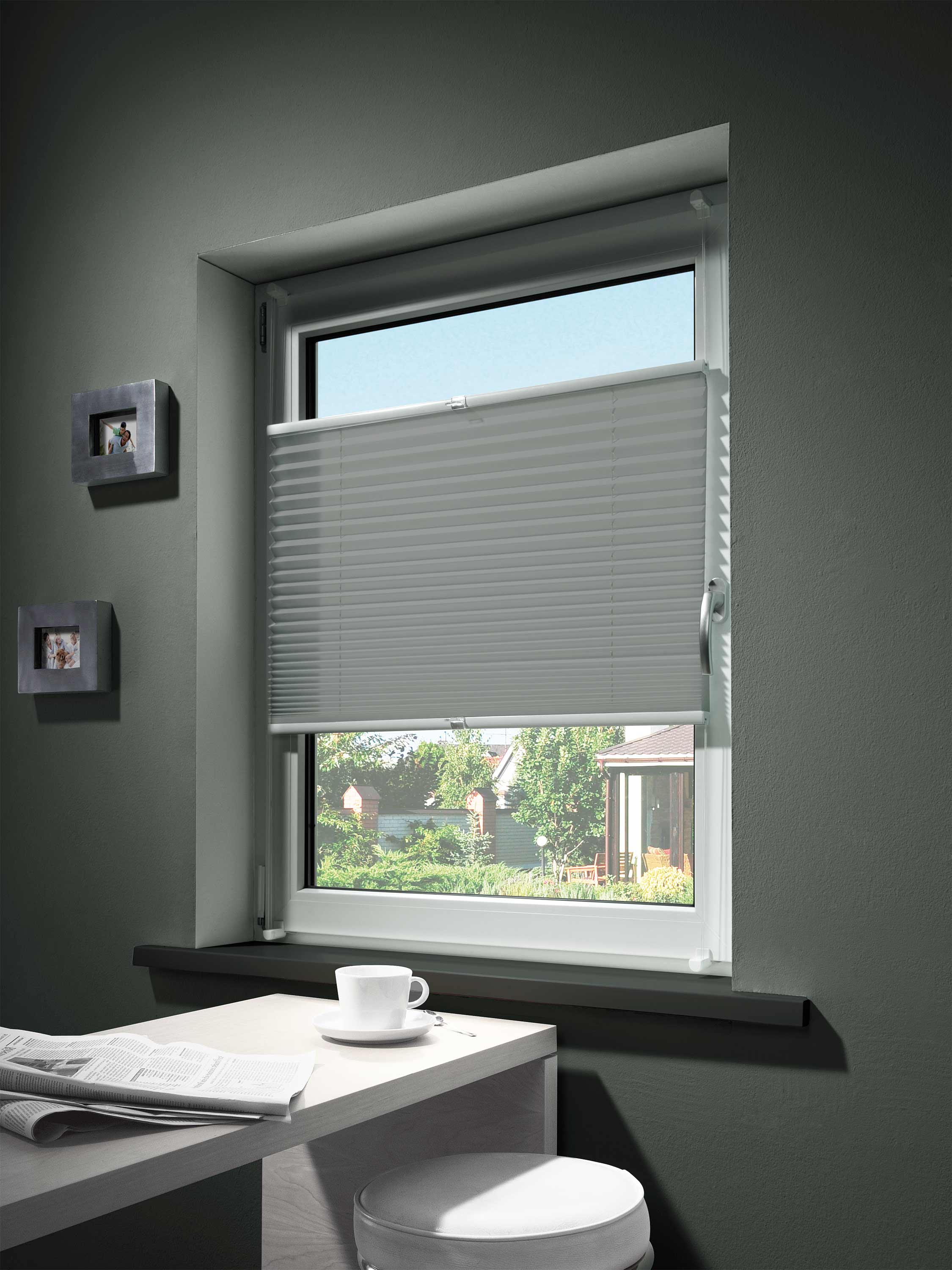 Plissee FREE grau 80x130cm